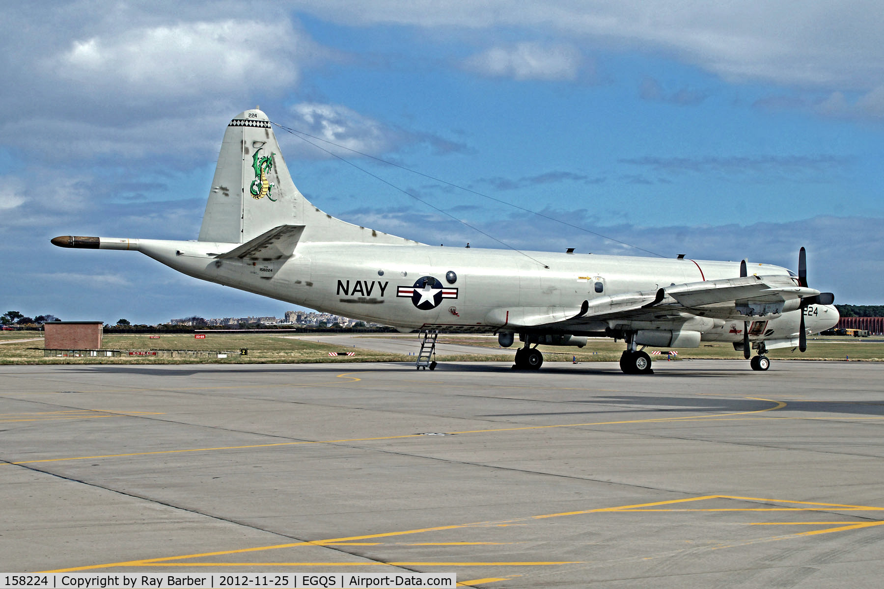 158224, Lockheed P-3C Orion C/N 285A-5569, 158224   Lockheed P-3C IIIR Orion [5569] (United States Navy) RAF Lossiemouth~G 25/11/2012