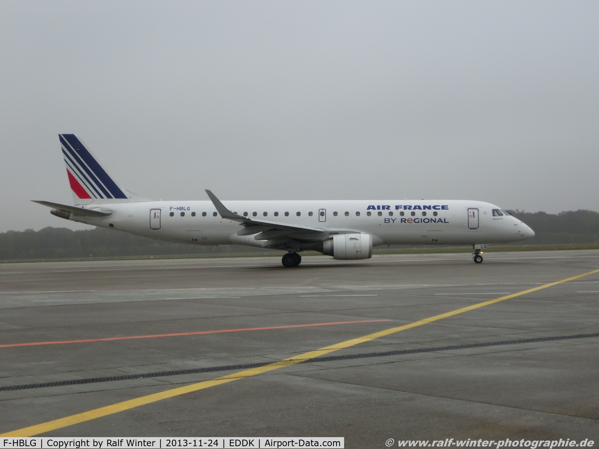 F-HBLG, 2009 Embraer 190LR (ERJ-190-100LR) C/N 19000254, Embraer 190LR ERJ-190-100LR - YS RAE Regional CAE opf Air France col. - 19000254 - F-HBLG - 24.11.2013 - CGN