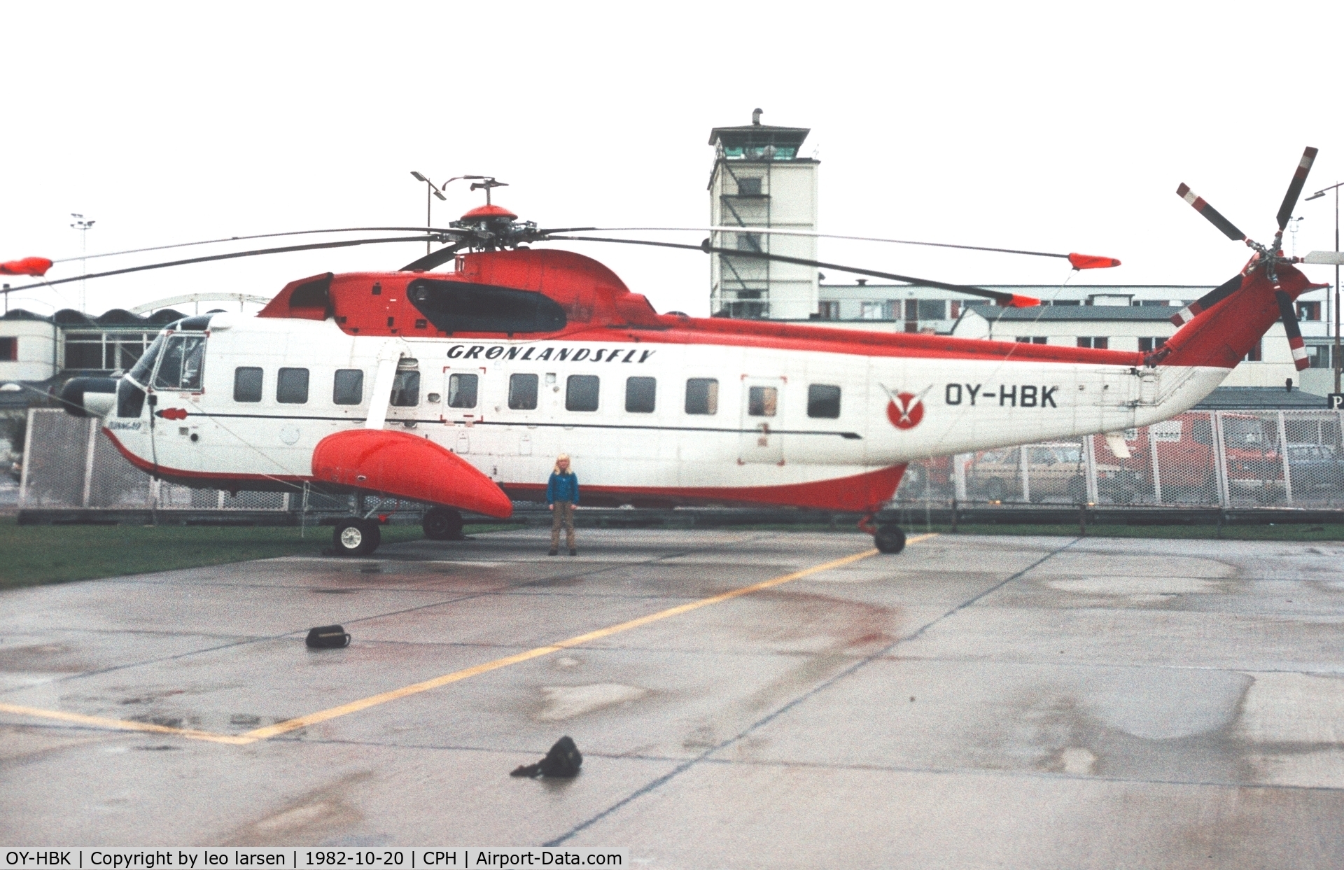 OY-HBK, 1975 Sikorsky S-61N C/N 61744, Copenhagen 20.10.1982