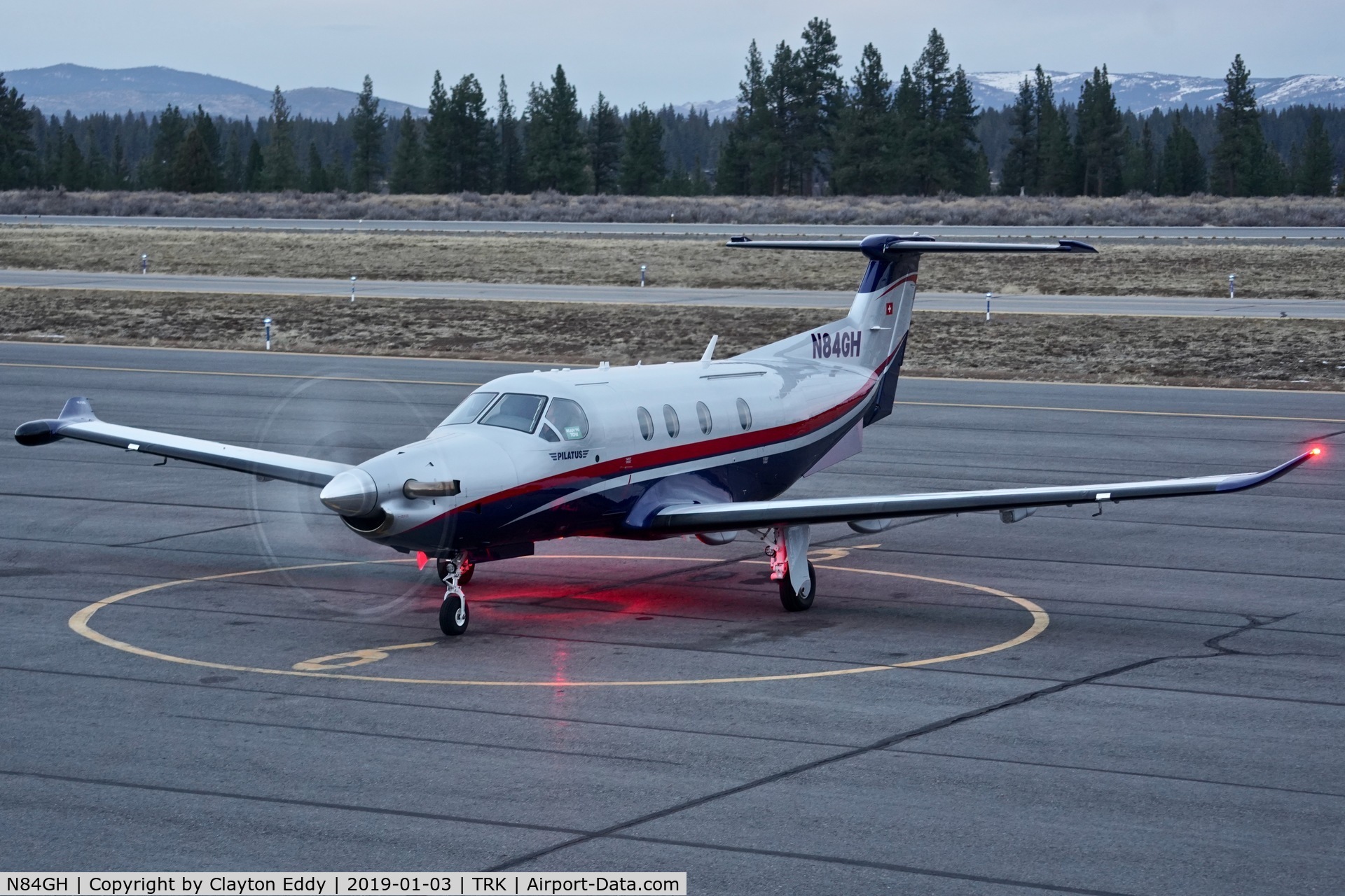 N84GH, 2015 Pilatus PC-12/47E C/N 1544, Truckee Airport California 2019.
