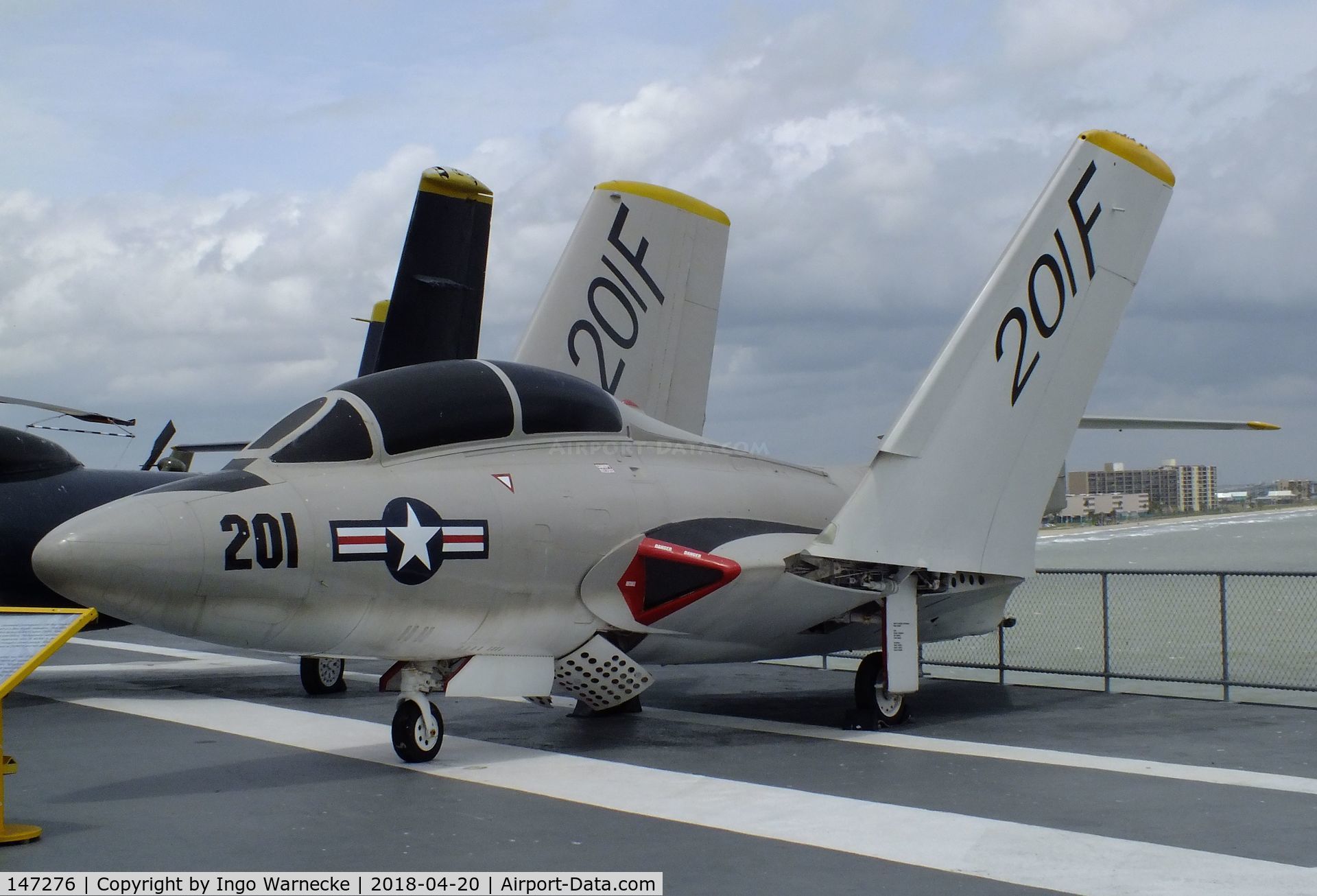 147276, Grumman TF-9J Cougar C/N Not found 147276, Grumman F9F-8T (TF-9J) Cougar at the USS Lexington Museum, Corpus Christi TX