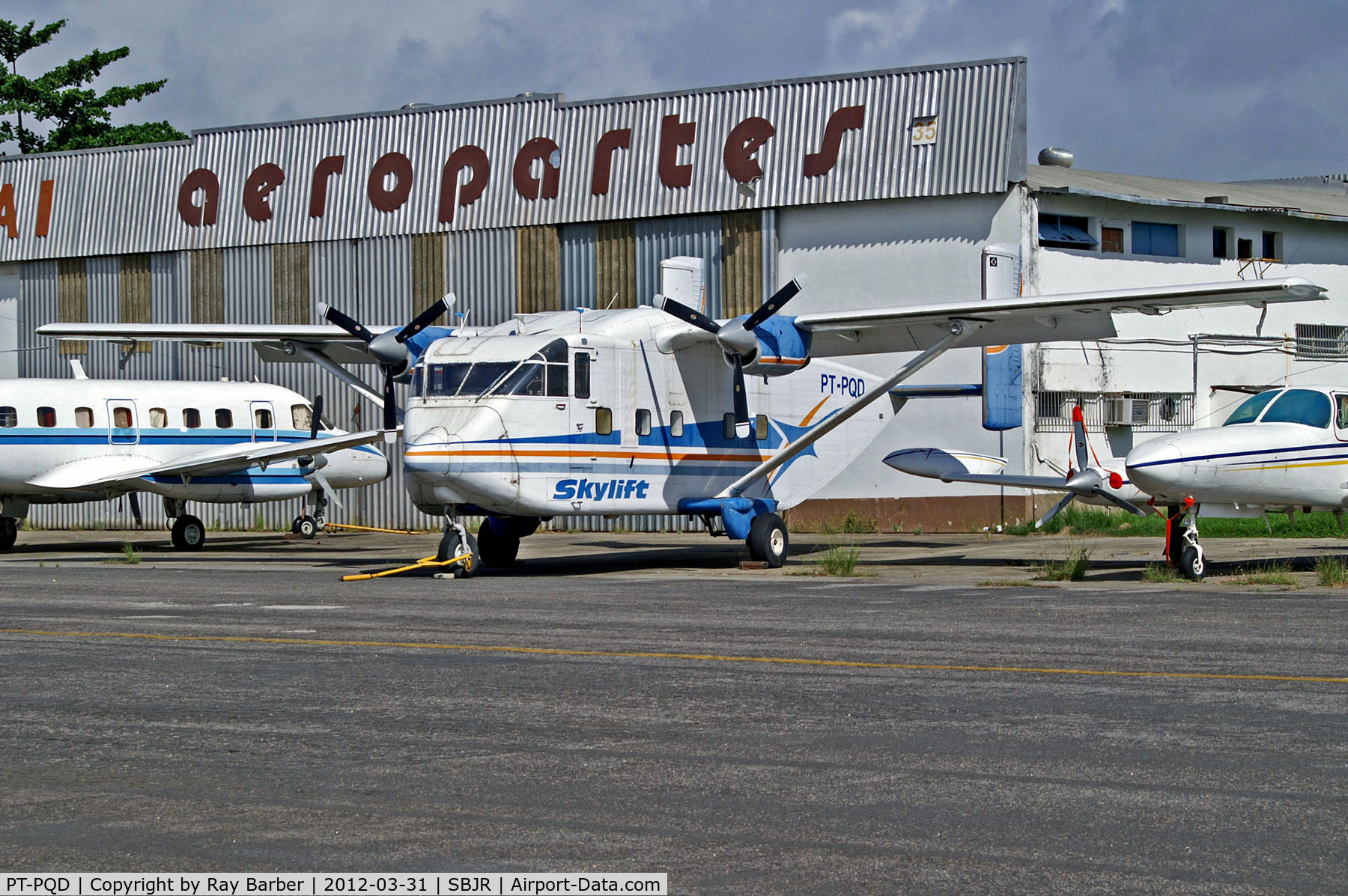 PT-PQD, 1977 Short SC.7 Skyvan 3 C/N SH.1951, PT-PQD   Short SC-7 3-100 Skyvan [SH1951] (Skylift) Jacarepagua-Roberto Marinho Airport~PP 31/03/2012