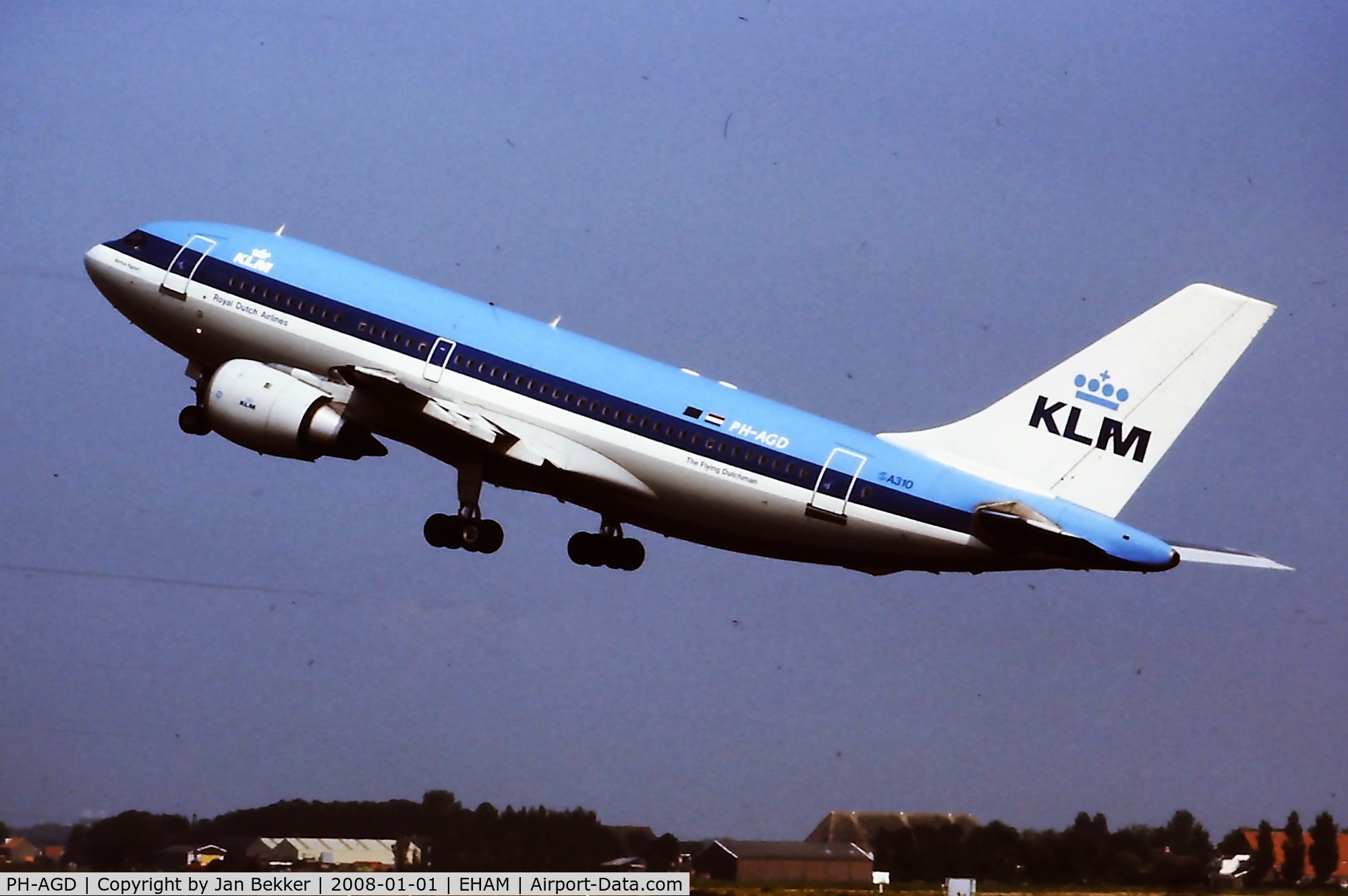 PH-AGD, 1983 Airbus A310-203 C/N 264, Schiphol Amsterdam around 1990