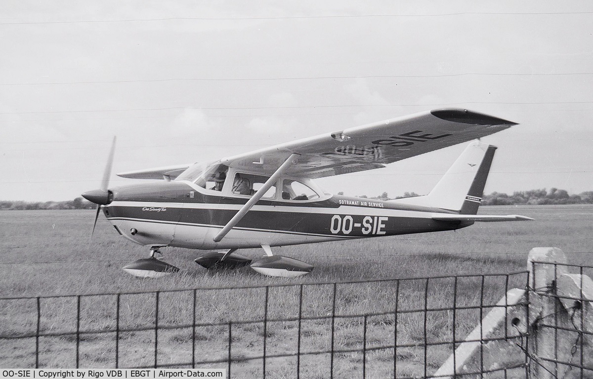 OO-SIE, 1965 Reims F172F C/N 0162, Ghent airport 1965.