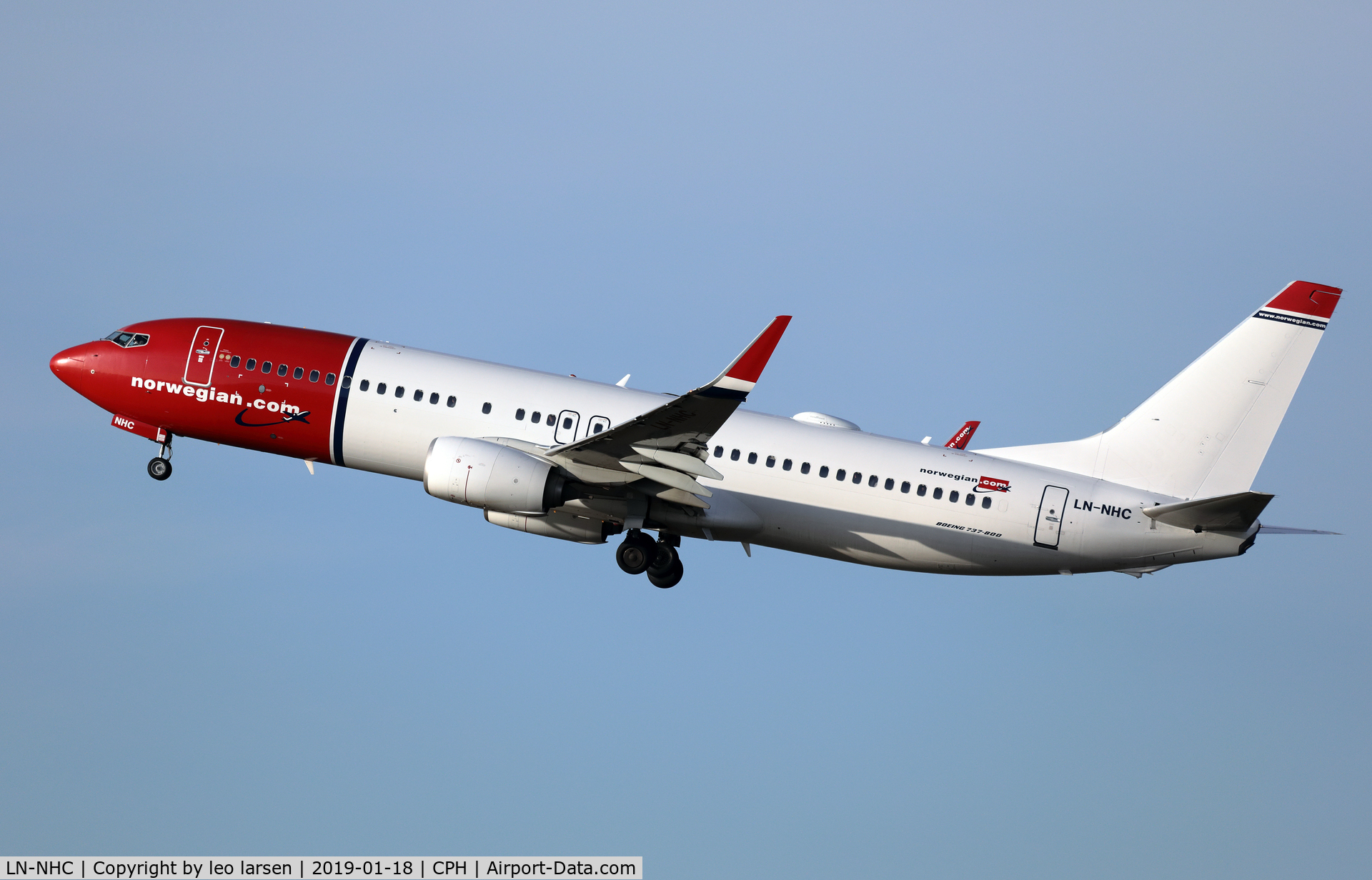LN-NHC, 2014 Boeing 737-8JP C/N 41128, Copenhagen 18.1.2019