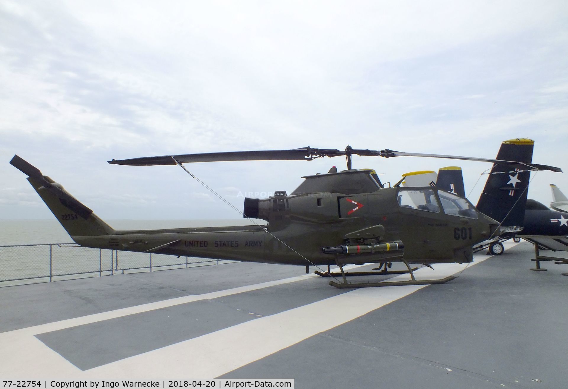 77-22754, Bell AH-1S Cobra C/N 22092, Bell AH-1S Cobra at the USS Lexington Museum, Corpus Christi TX