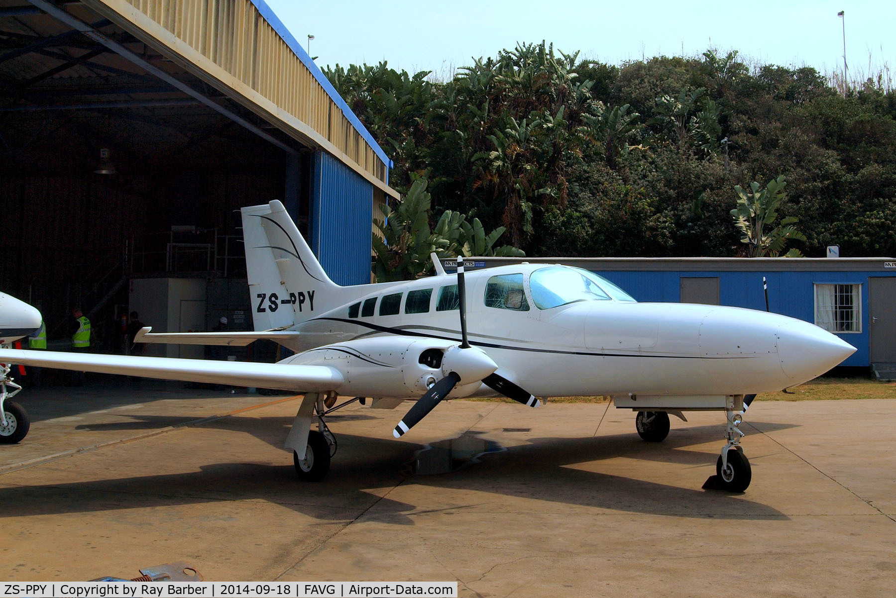 ZS-PPY, Cessna 402C C/N 402C1010, ZS-PPY   Cessna 402C [402C-1010] Durban-Virginia~ZS 18/09/2014