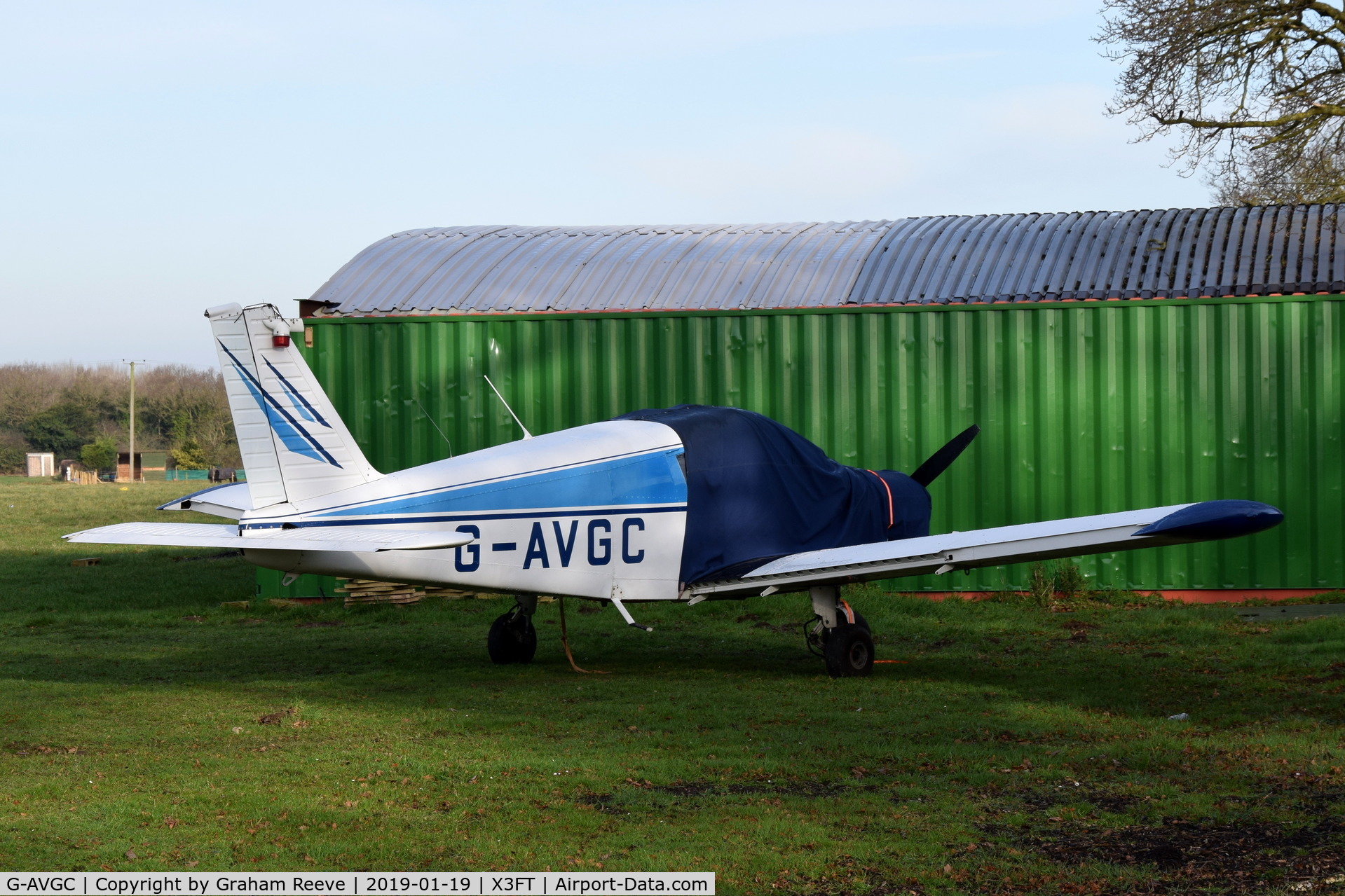 G-AVGC, 1967 Piper PA-28-140 Cherokee C/N 28-22777, Parked at Felthorpe.