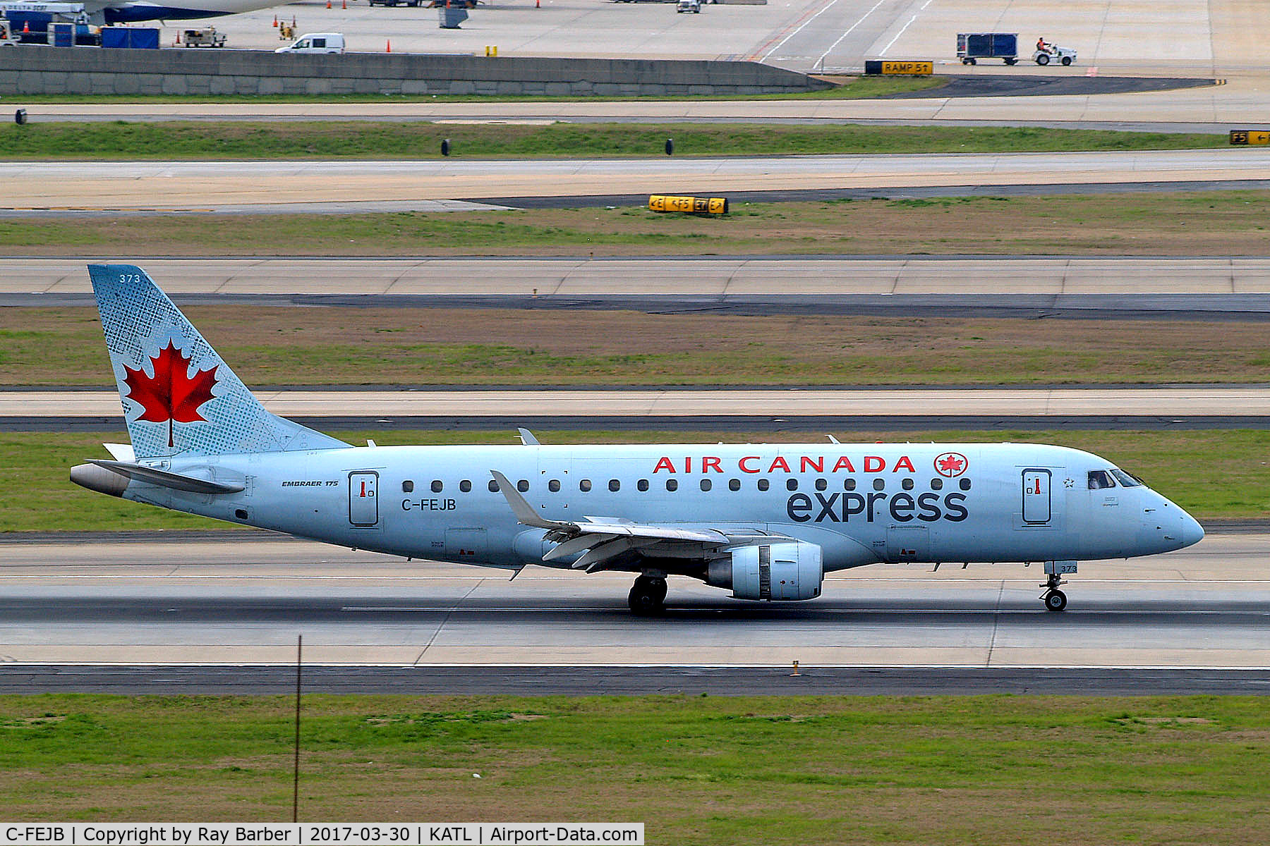 C-FEJB, 2005 Embraer 175SU (ERJ-170-200SU) C/N 17000086, C-FEJB   Embraer Emb-175-200SU [17000086] (Air Canada Express) Atlanta-Hartsfield~N 30/03/2017