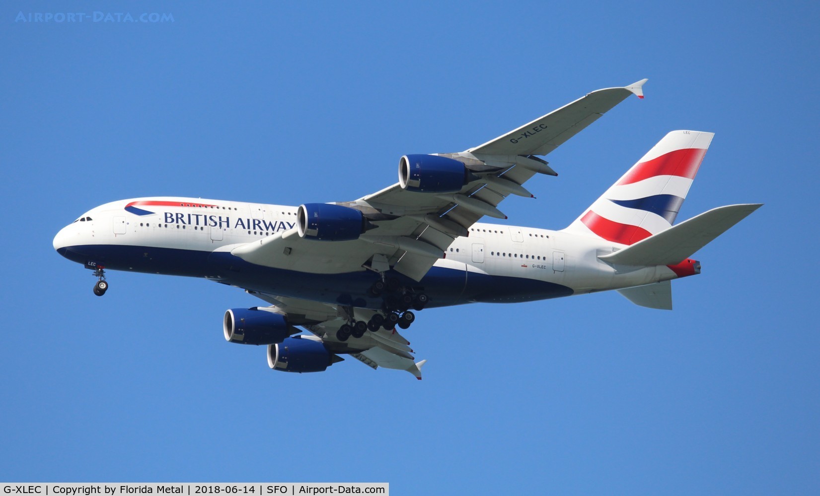 G-XLEC, 2013 Airbus A380-841 C/N 124, British