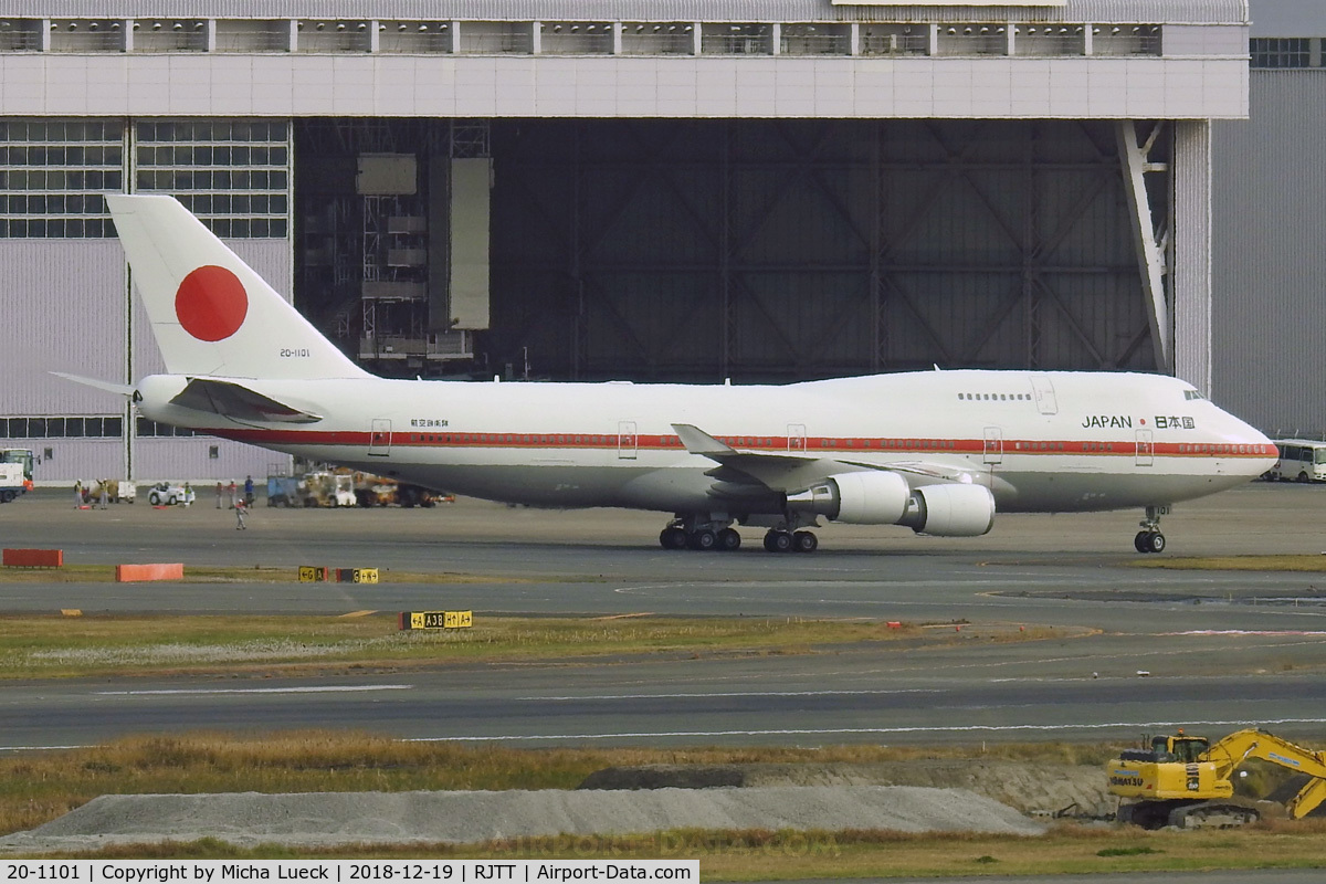 20-1101, 1990 Boeing 747-47C C/N 24730, At Haneda