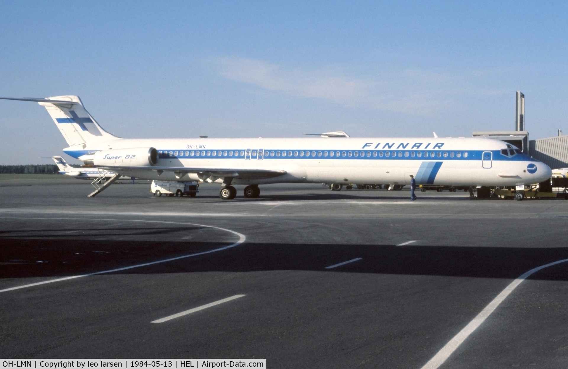 OH-LMN, 1982 McDonnell Douglas MD-82 (DC-9-82) C/N 49150, Helsinki 13.5.1984