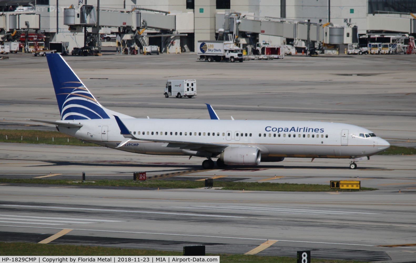HP-1829CMP, 2013 Boeing 737-8V3 C/N 38882, COPA now without the soccer colors