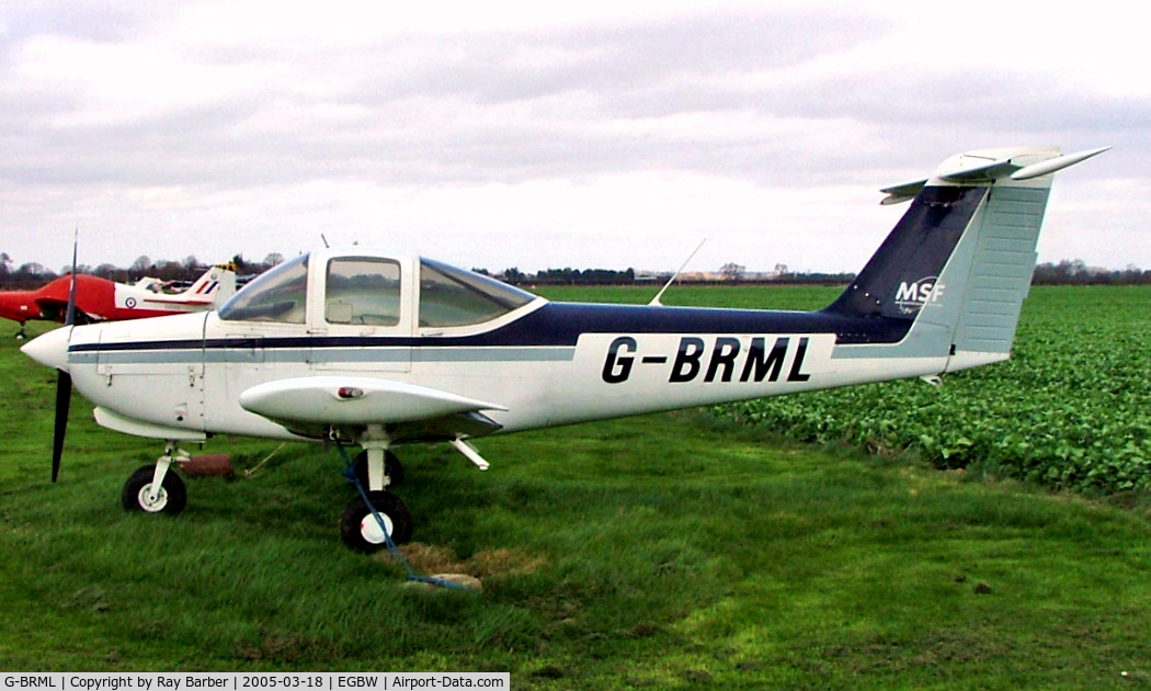 G-BRML, 1979 Piper PA-38-112 Tomahawk Tomahawk C/N 38-79A1017, G-BRML   Piper PA-38-112 Tomahawk [38-79A1017]  Wellesbourne Mountford~G 18/03/2005