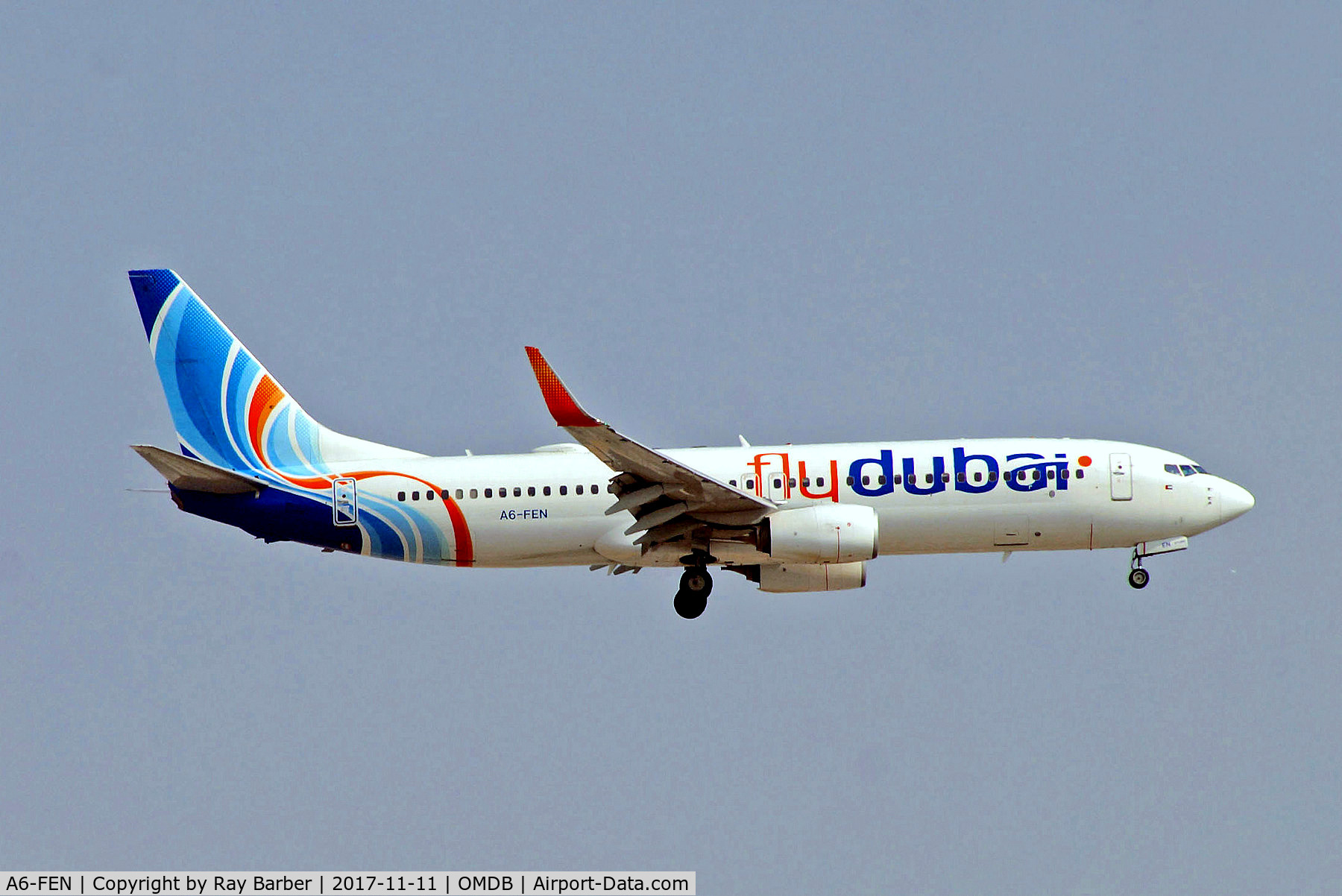 A6-FEN, 2014 Boeing 737-8KN C/N 40265, A6-FEN   Boeing 737-8KN [40265] (FlyDubai) Dubai Int'l~A6 11/11/2017