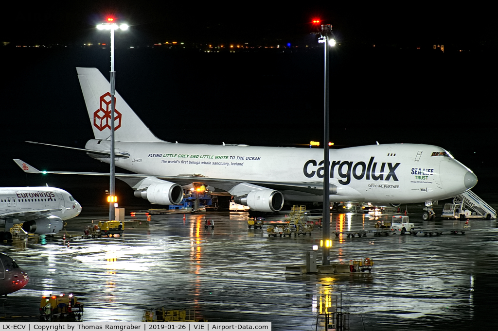 LX-ECV, 2009 Boeing 747-4HQF C/N 37303, Cargolux Boeing 747-400