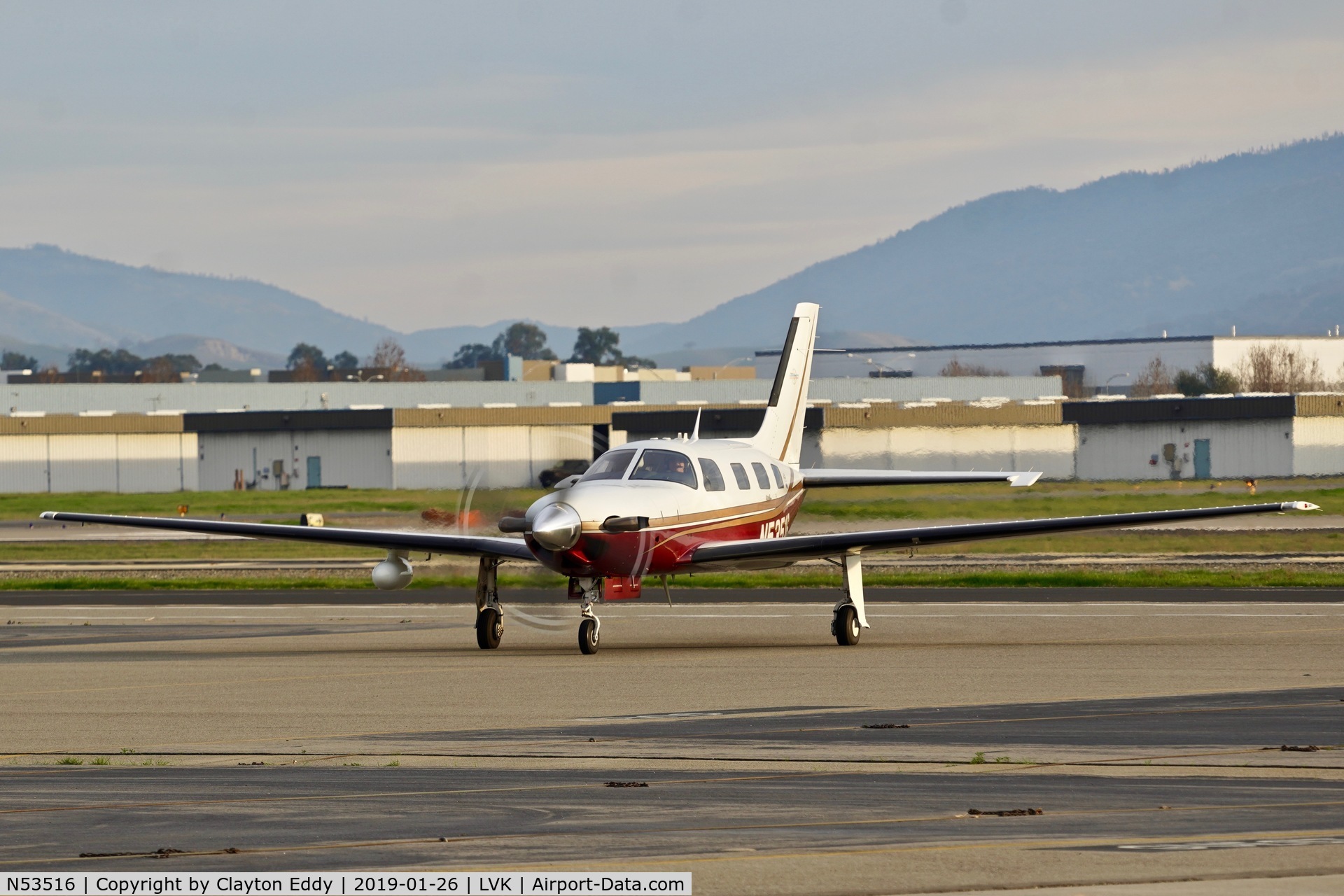 N53516, 2002 Piper PA-46-500TP Malibu Meridian C/N 4697132, Livermore Airport California 2019.