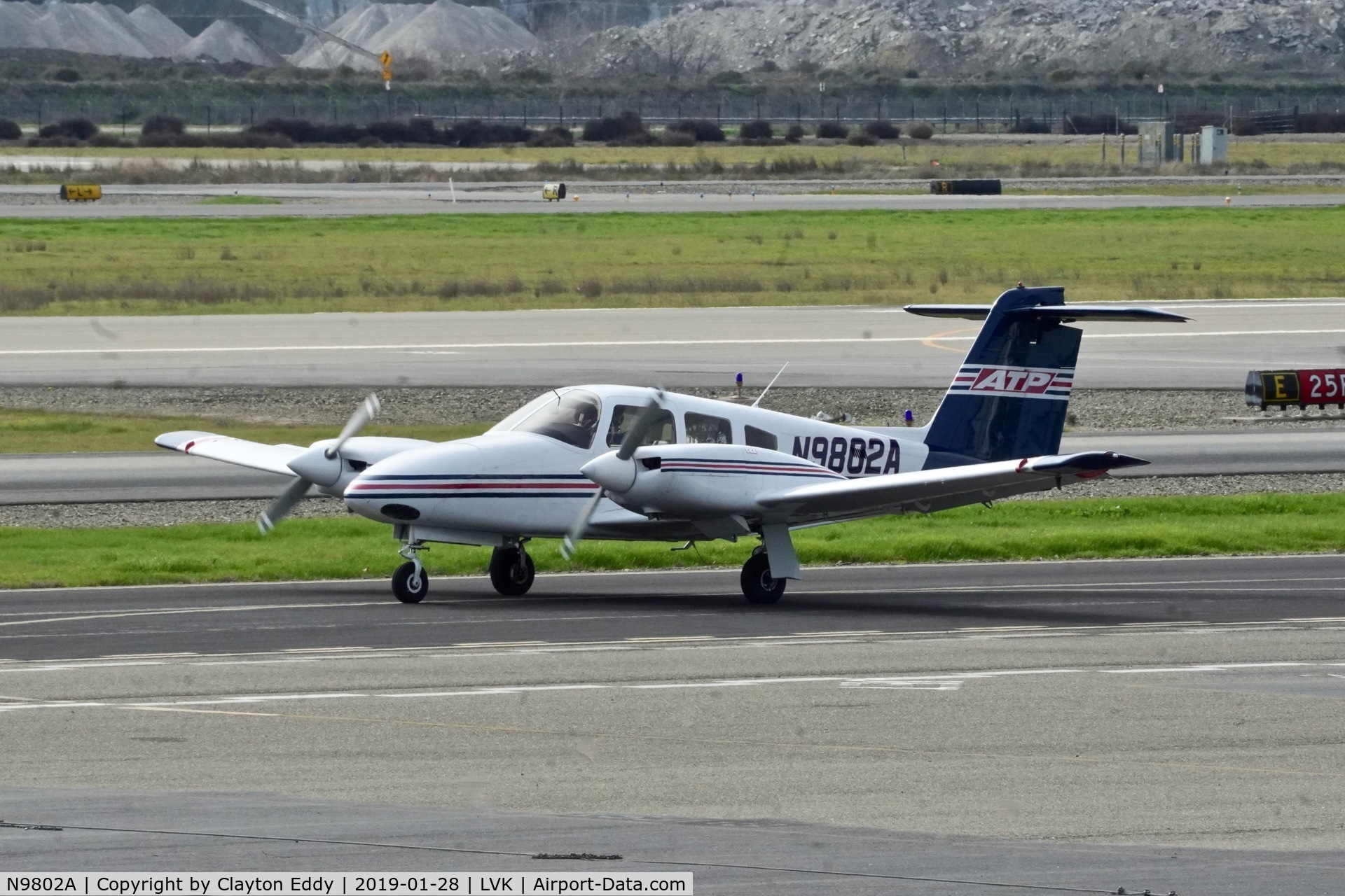 N9802A, 2008 Piper PA-44-180 Seminole C/N 4496255, Livermore Airport California 2019.