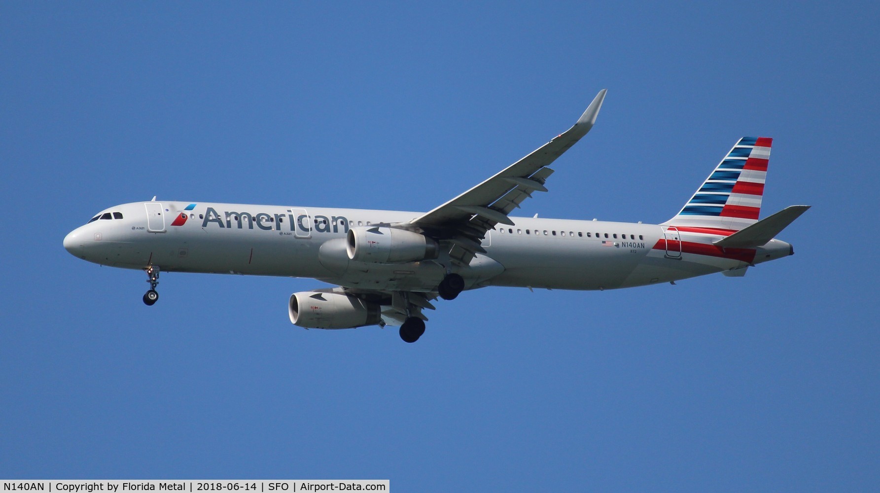 N140AN, 2015 Airbus A321-231 C/N 6667, American