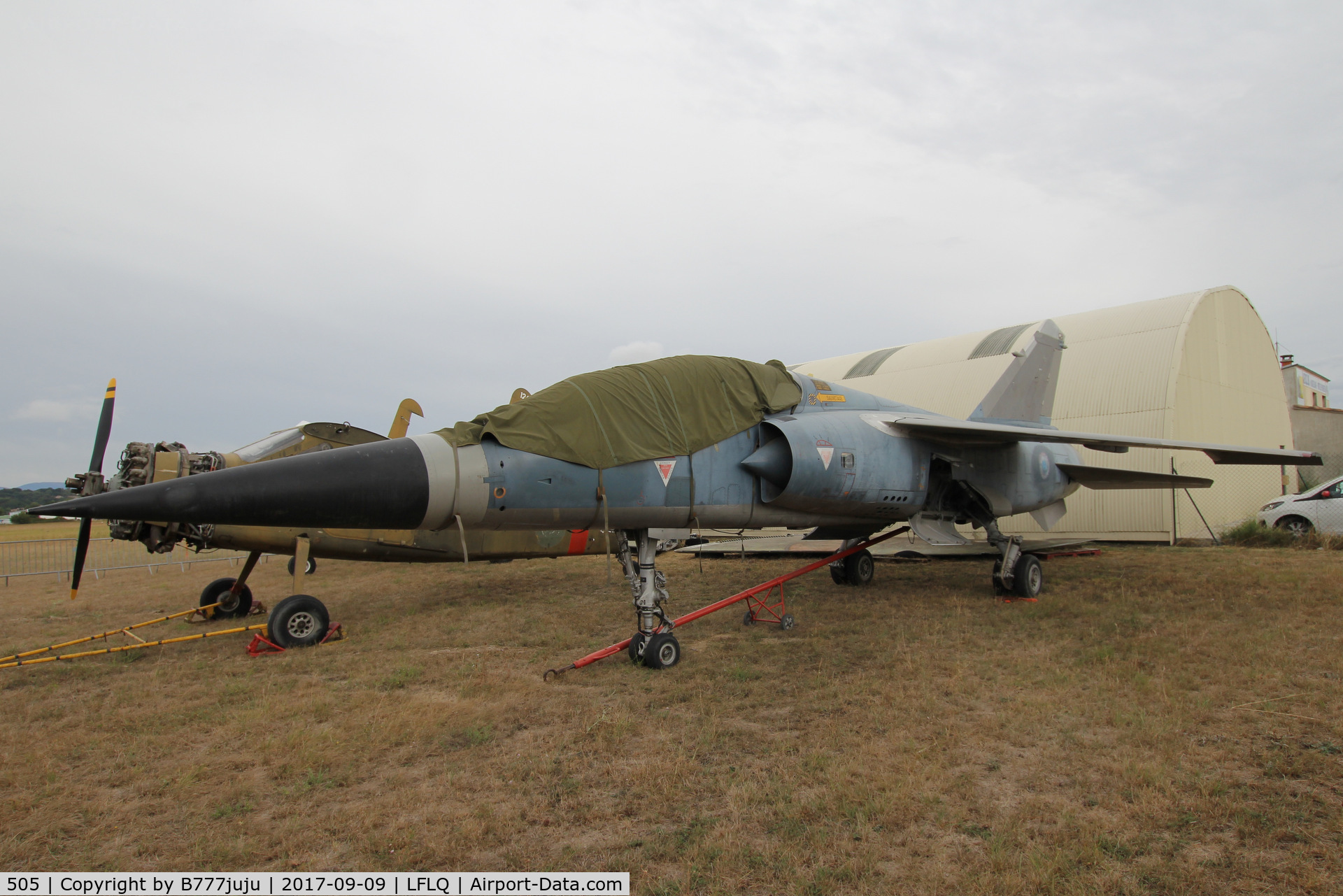 505, Dassault Mirage F.1B C/N 505, store with F1BQ19 wing and ruder