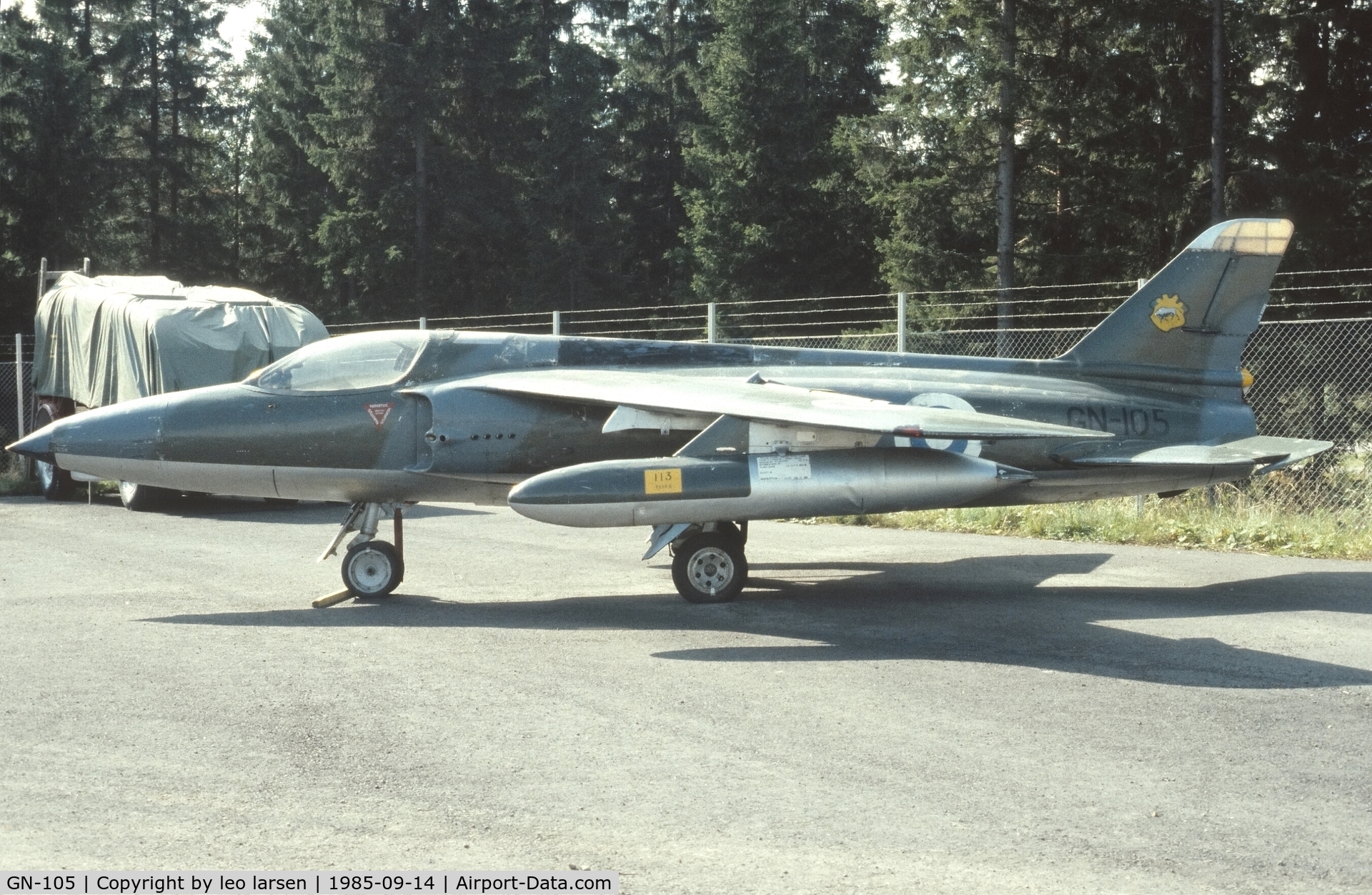GN-105, Folland Gnat F.1 (Fo-141) C/N FL23, Finnish Aviation Museum 14.9.1985