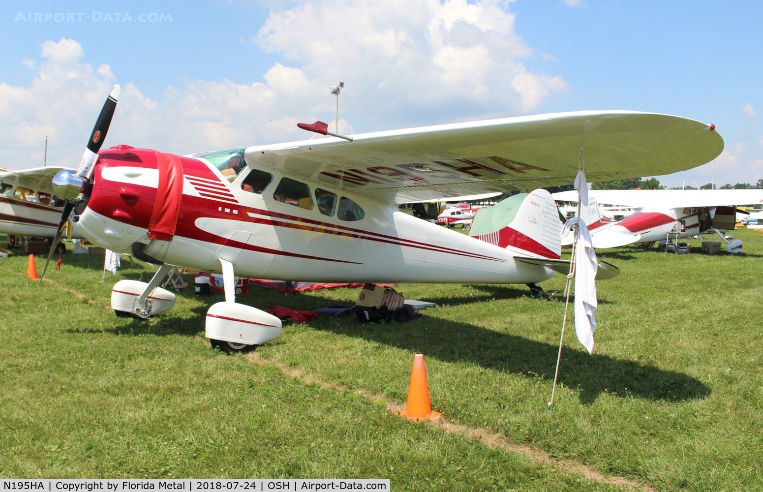 N195HA, 1965 Cessna 195 C/N 7438, Cessna 195