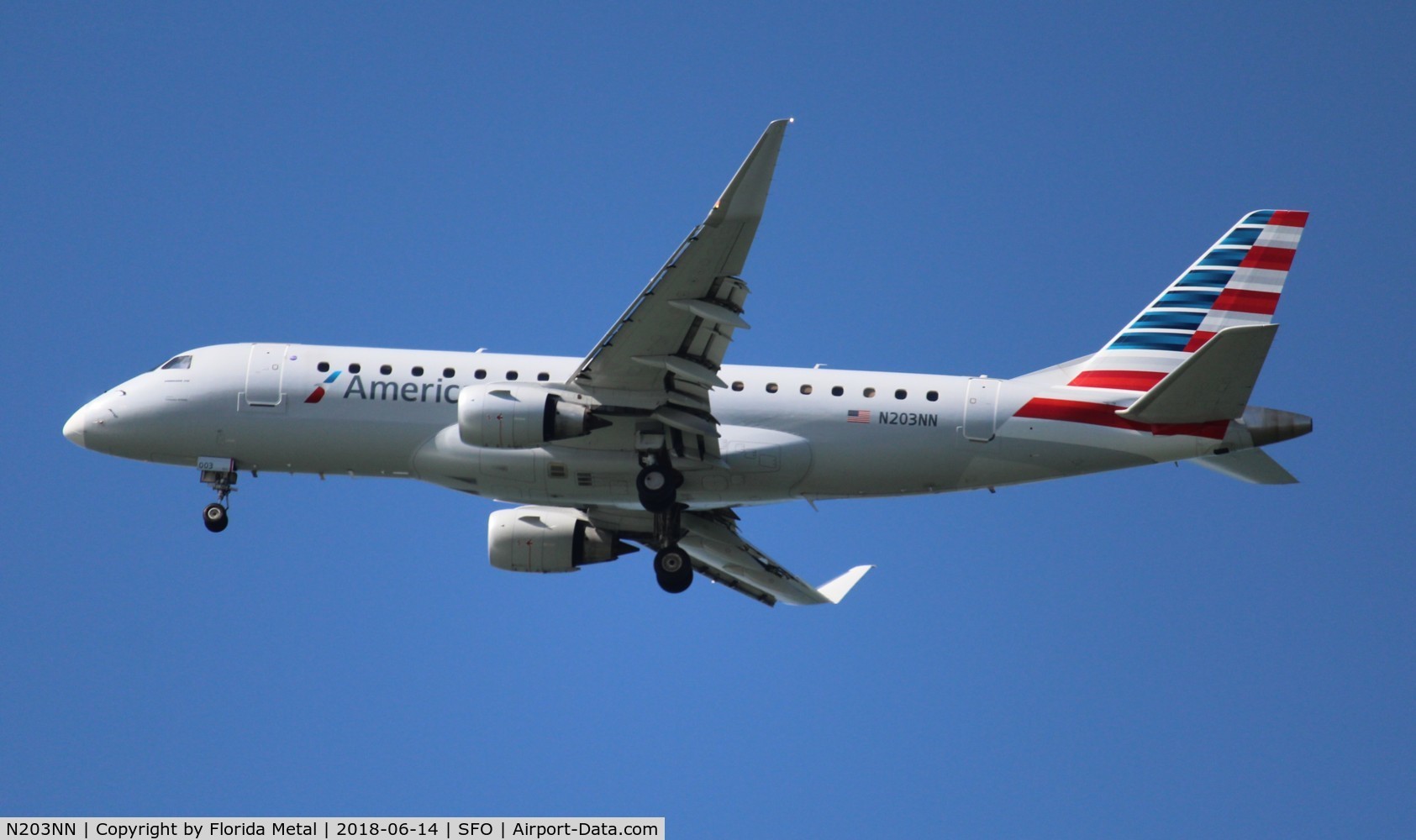 N203NN, 2015 Embraer 175LR (ERJ-170-200LR) C/N 17000473, American