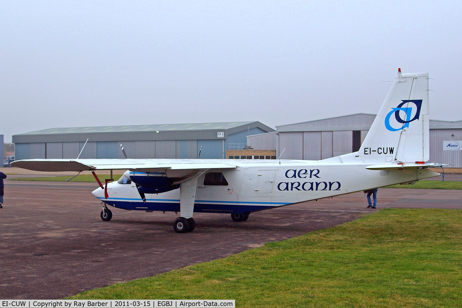 EI-CUW, 1998 Britten-Norman BN-2B-26 Islander C/N 2293, EI-CUW   Britten-Norman BN-2B-26 Islander [2293] (Aer Arann Islands) Staverton~G 15/03/2011
