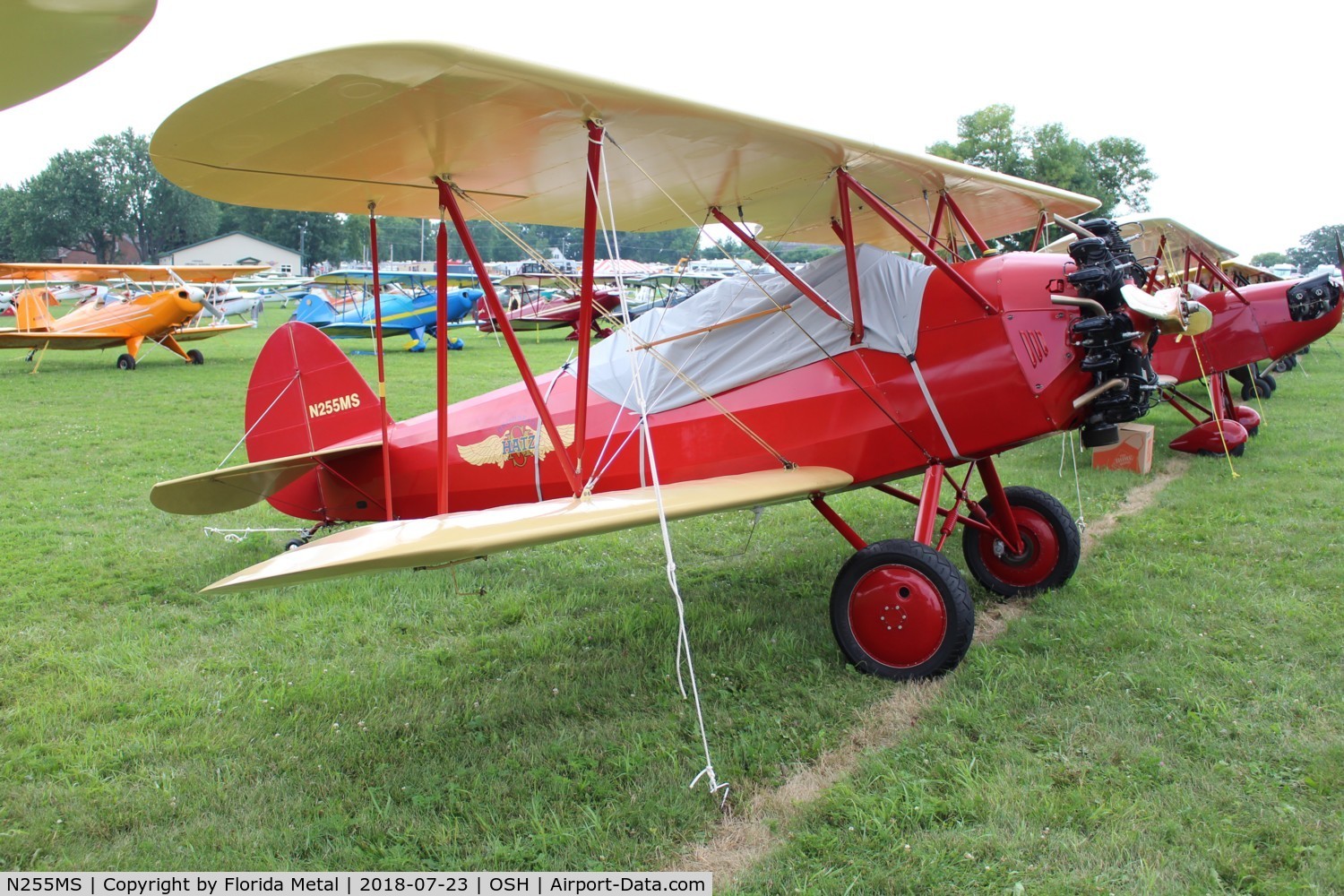 N255MS, 2004 Hatz Biplane C/N 1, Hatz with radial