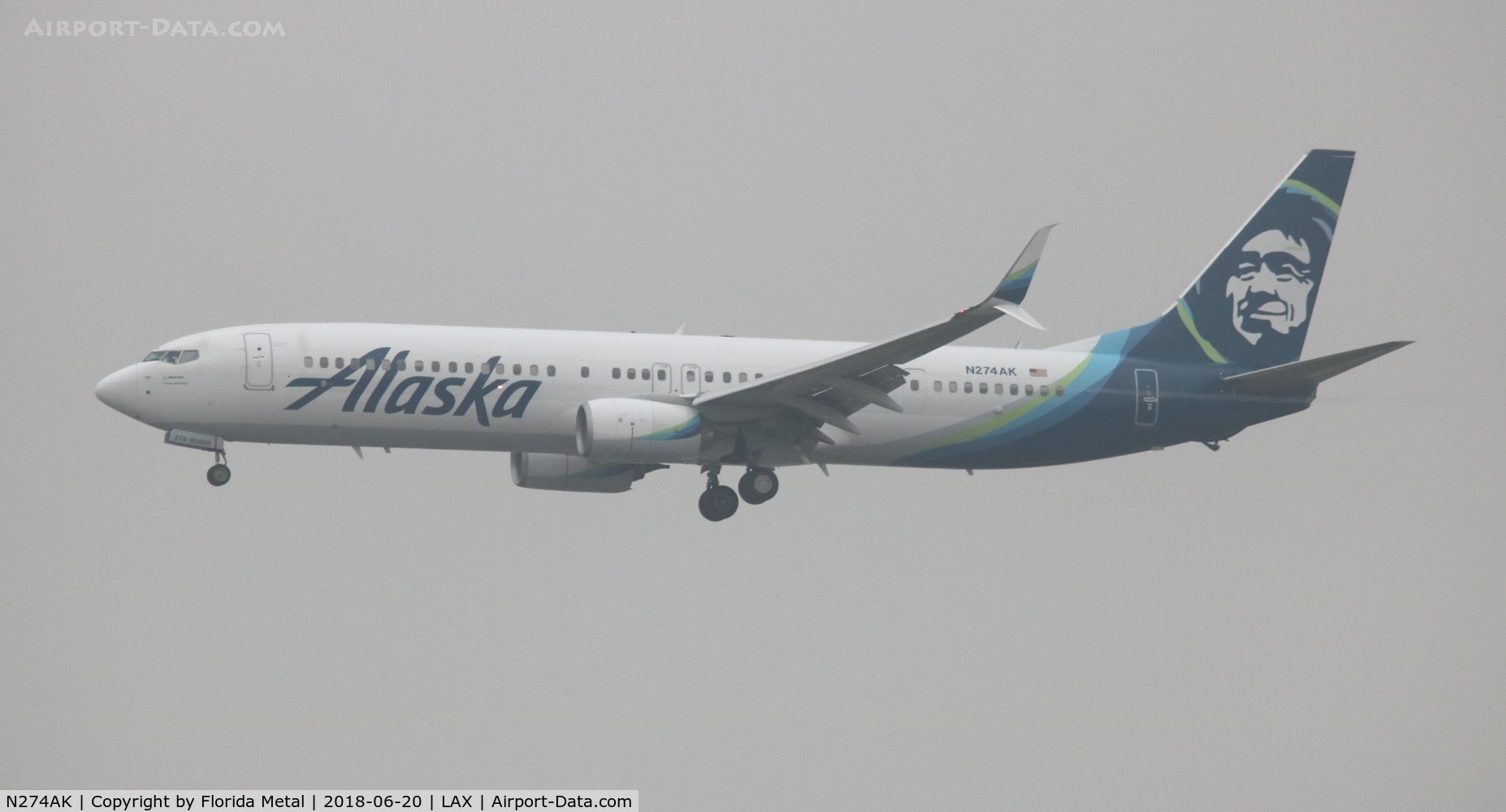 N274AK, 2017 Boeing 737-990/ER C/N 61555, Alaska