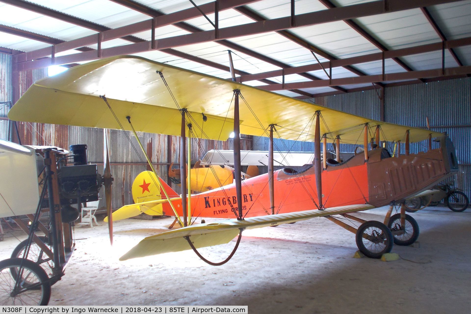 N308F, 2004 Curtiss JN-4C Jenny Replica C/N C-308, Curtiss JN-4C replica at the Pioneer Flight Museum, Kingsbury TX