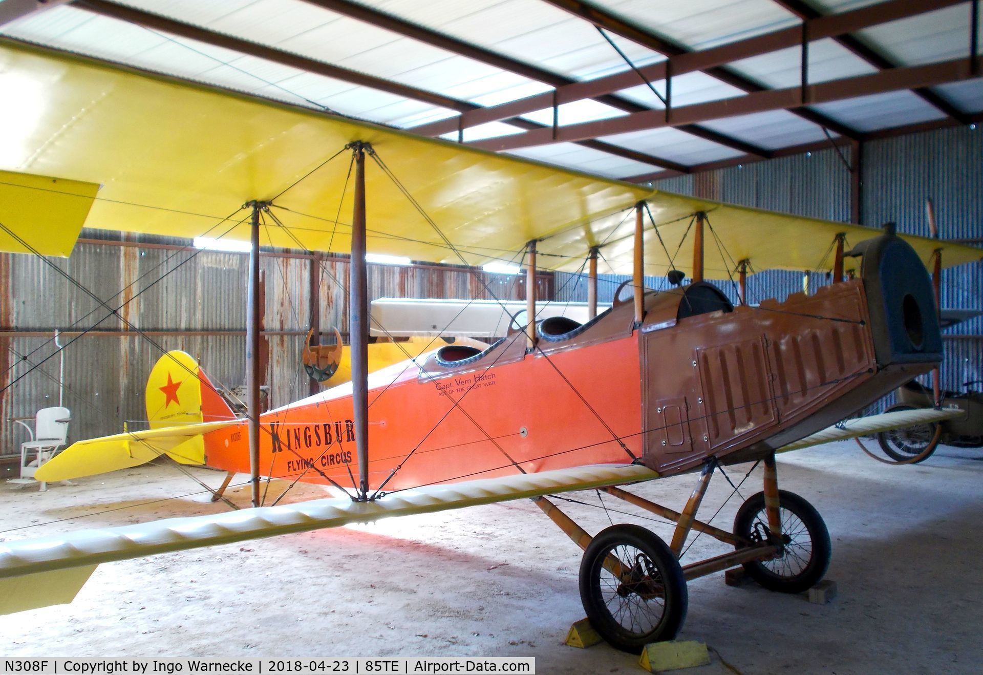N308F, 2004 Curtiss JN-4C Jenny Replica C/N C-308, Curtiss JN-4C replica at the Pioneer Flight Museum, Kingsbury TX