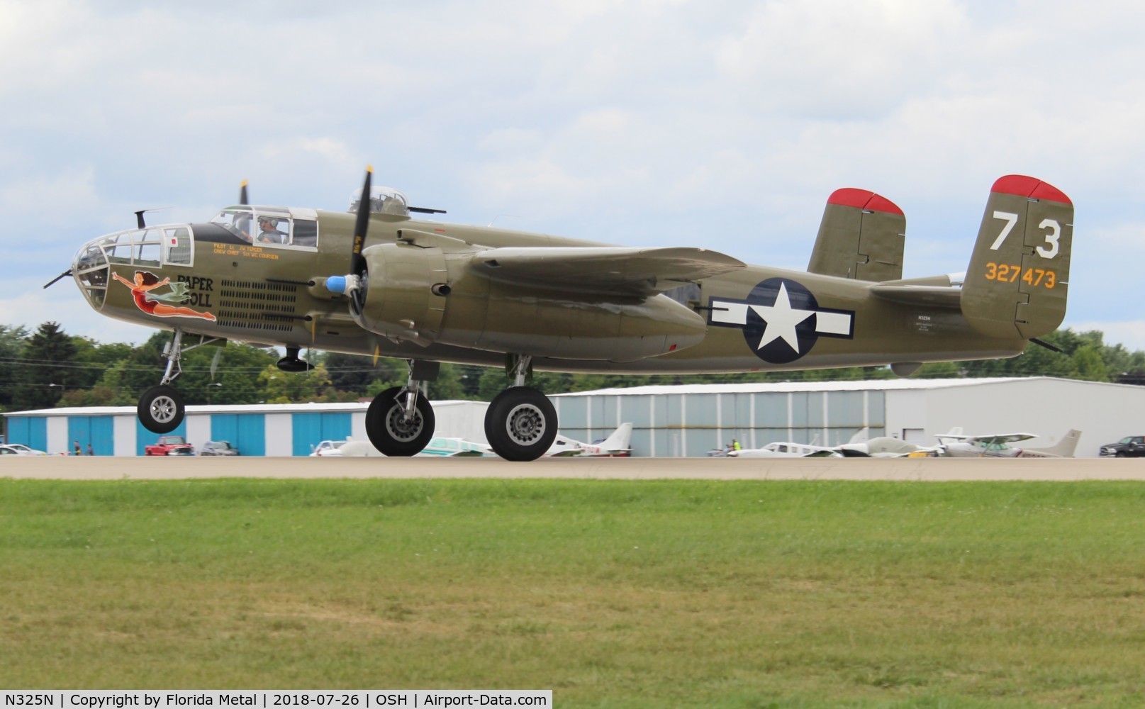 N325N, 1945 North American B-25J-30/32-NC Mitchell Mitchell C/N 108-47452, Paper Doll