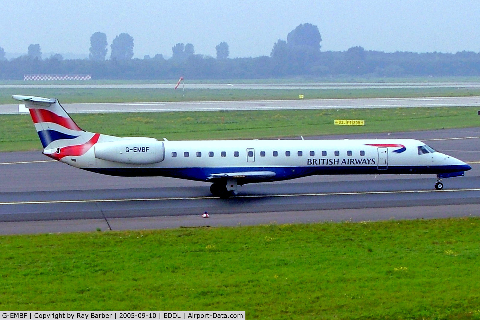 G-EMBF, 1998 Embraer EMB-145EU (ERJ-145EU) C/N 145088, G-EMBF   Embraer ERJ-145EU [145088] (British Airways CitiExpress) Dusseldorf Int'l~D 10/09/2005