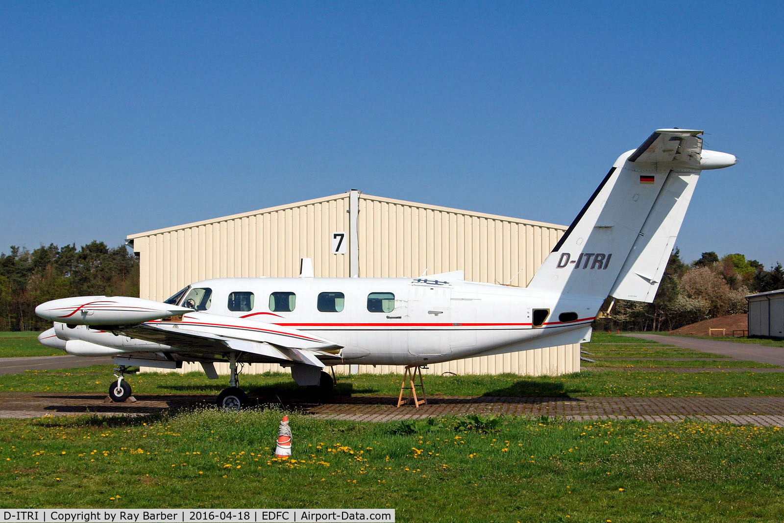 D-ITRI, 1987 Piper PA-42-720 Cheyenne IIIA C/N 42-5501045, D-ITRI   Piper PA-42-720 Cheyenne IIIA [42-5501045] (Advance Air) Aschaffenburg-Grossostheim~D 18/04/2016