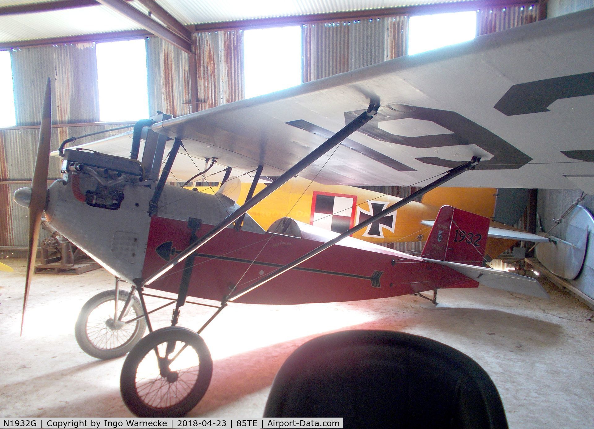 N1932G, Pietenpol Sky Scout C/N VA2, Pietenpol Sky Scout at the Pioneer Flight Museum, Kingsbury TX
