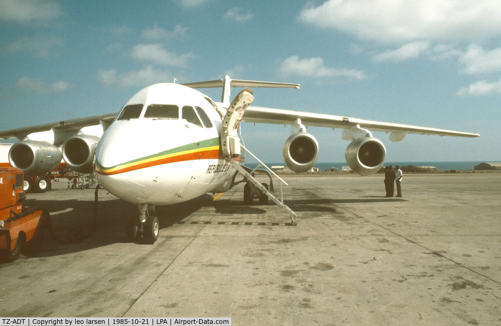 TZ-ADT, 1983 British Aerospace BAe.146-100 C/N E1009, Las Palmas 21.10.1985