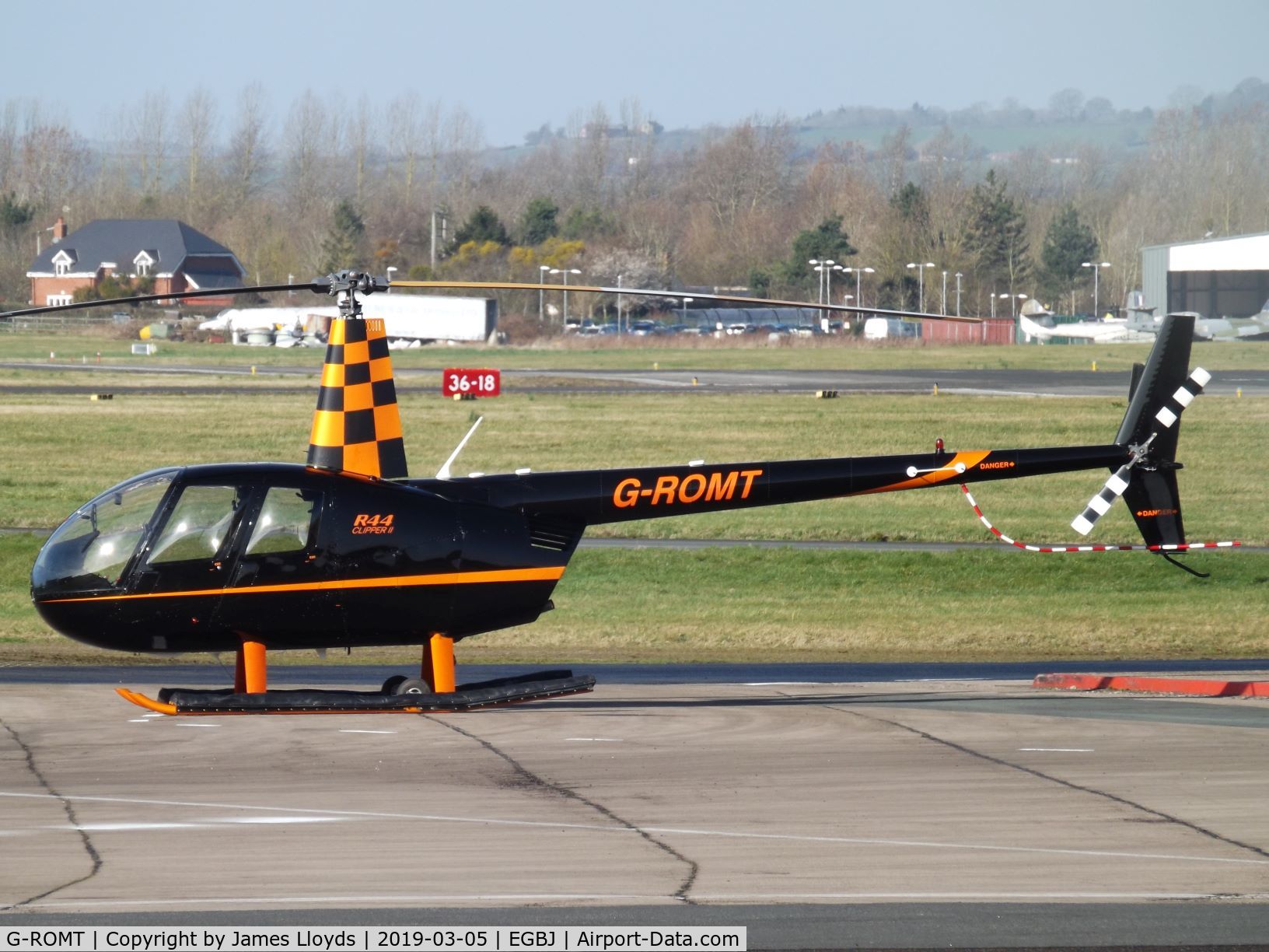G-ROMT, 2005 Robinson R44 II C/N 10788, This is now based at Gloucestershire Airport.