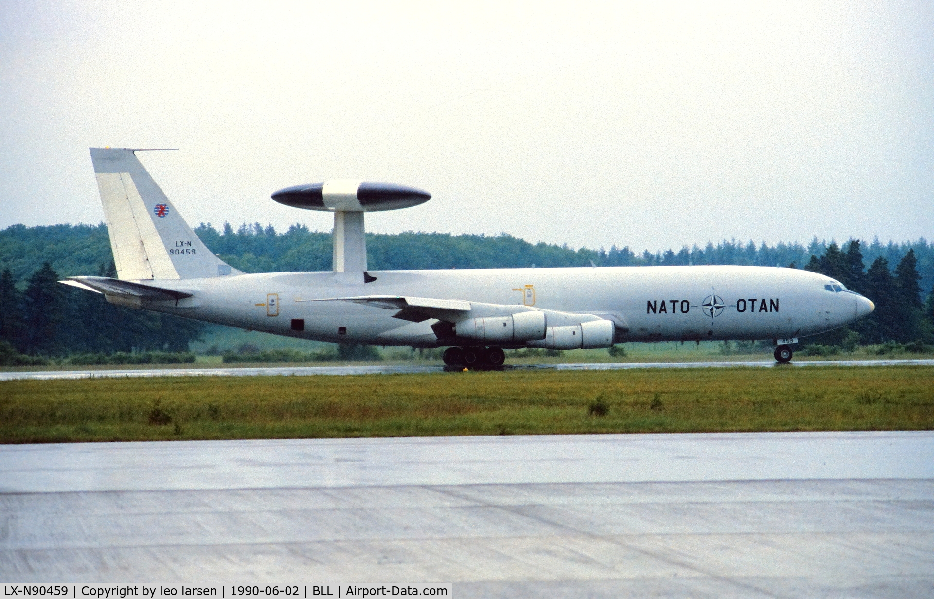 LX-N90459, 1985 Boeing E-3A Sentry C/N 22854, Billund 2.6.1990
