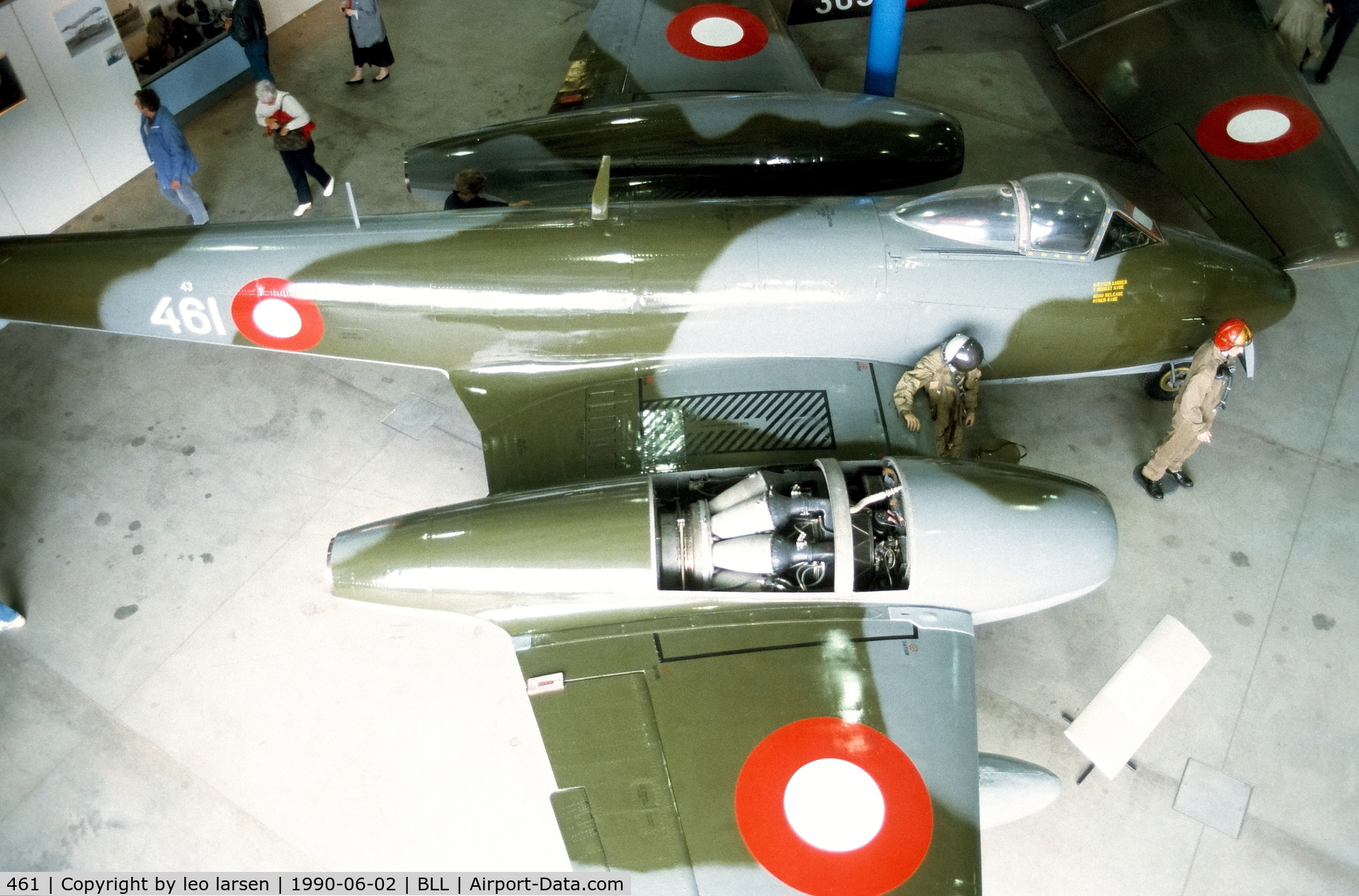 461, 1949 Gloster Meteor F.4 C/N G5/294, Billund  Museum 2.6.1990