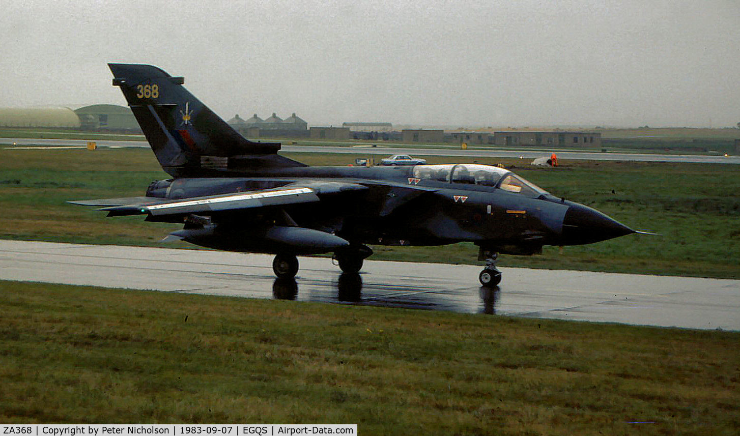 ZA368, 1982 Panavia Tornado GR.1 C/N 163/BT032/3082, Tornado GR.1 of the Tactical Weapons Conversion Unit as seen at RAF Lossiemouth in the Summer of 1983