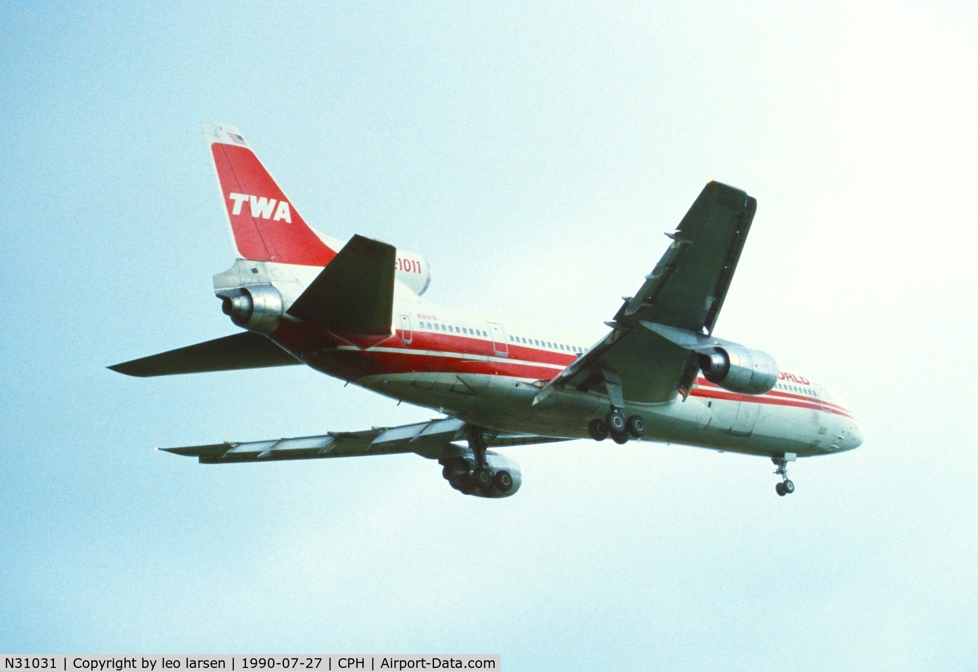 N31031, 1982 Lockheed L-1011-385-1-15 TriStar 100 C/N 193B-1115, Copenhagen 27.7.1990
