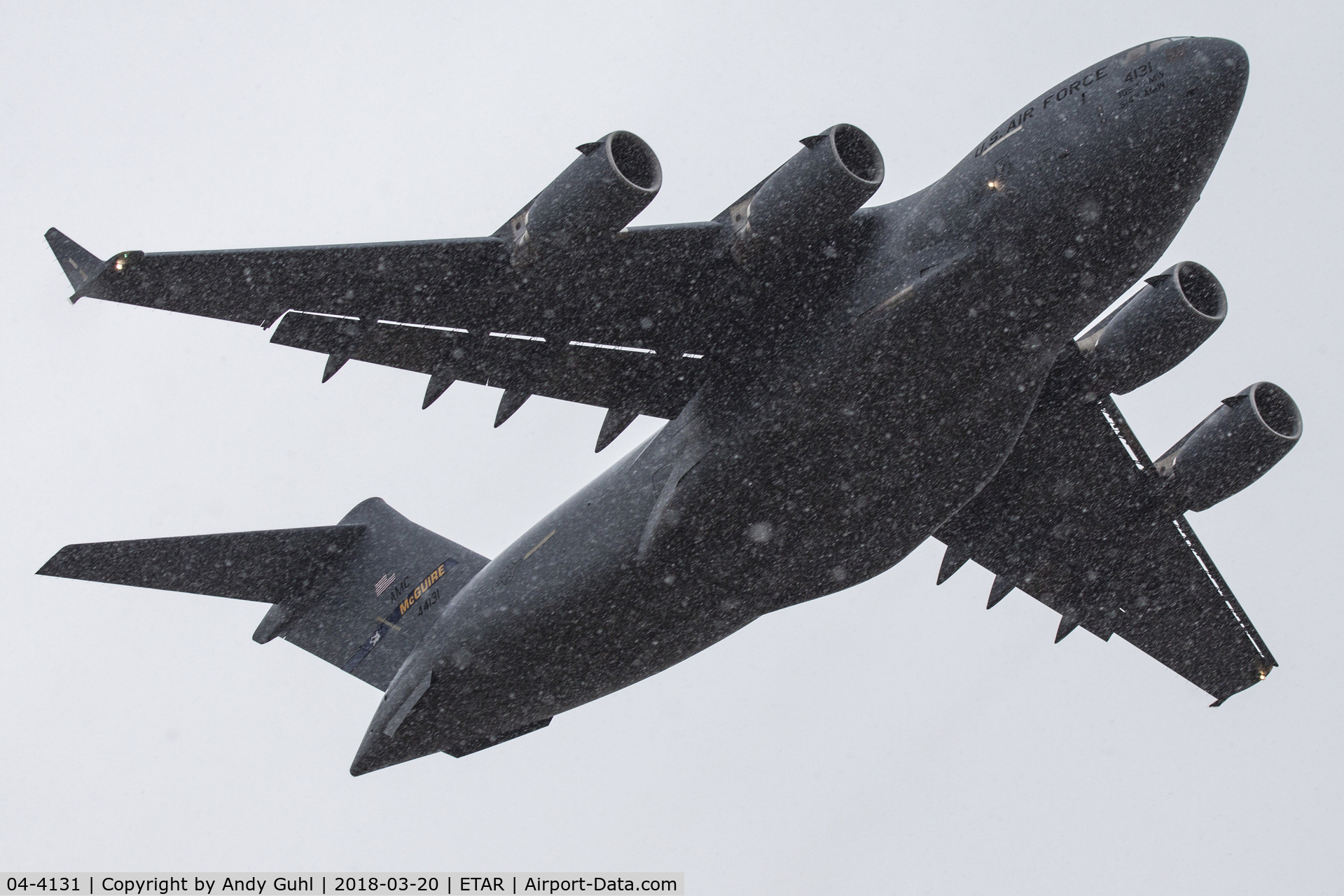 04-4131, 2004 Boeing C-17A Globemaster III C/N P-131, Moose in the snow