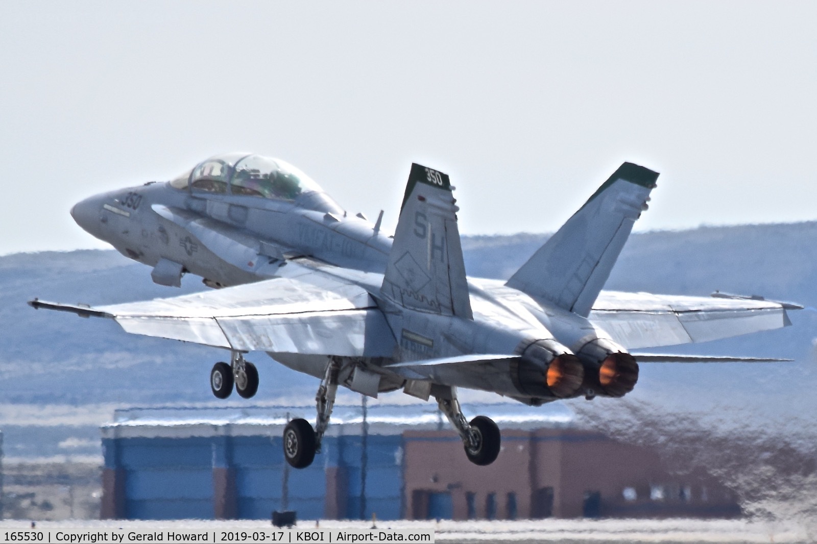 165530, Boeing F/A-18D Hornet C/N 1472, Take off from RWY 10L. VMFAT-101 