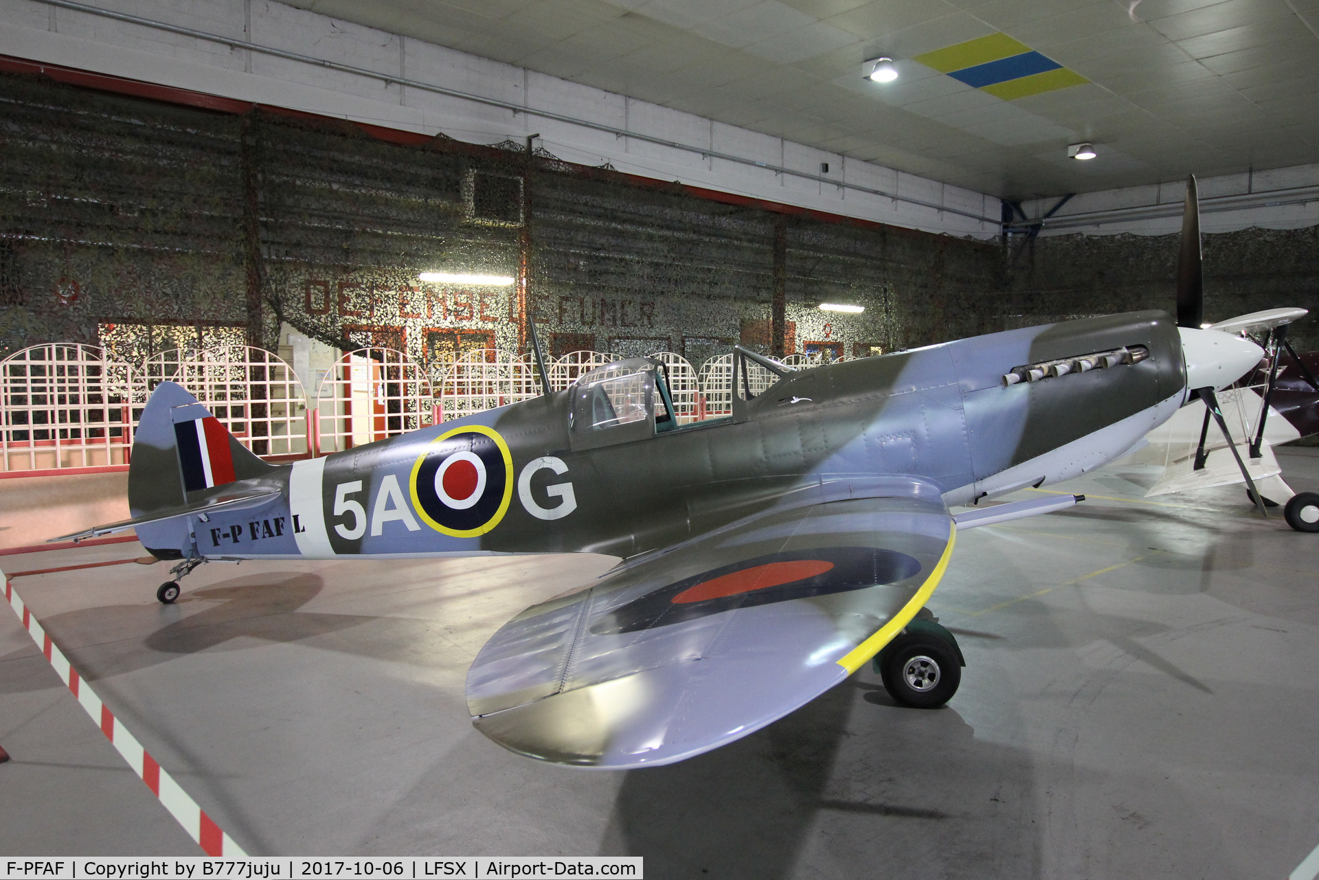F-PFAF, Supermarine Aircraft Spitfire Mk.26B C/N 80, Centenaire de la mort du Cne Guynemer