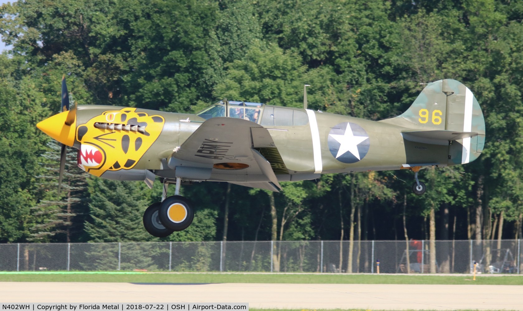 N402WH, 1942 Curtiss P-40K-10 Warhawk C/N 12467, P-40K