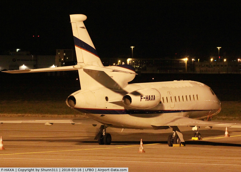 F-HAXA, 1997 Dassault Falcon 900EX C/N 12, Parked at the General Aviation area...