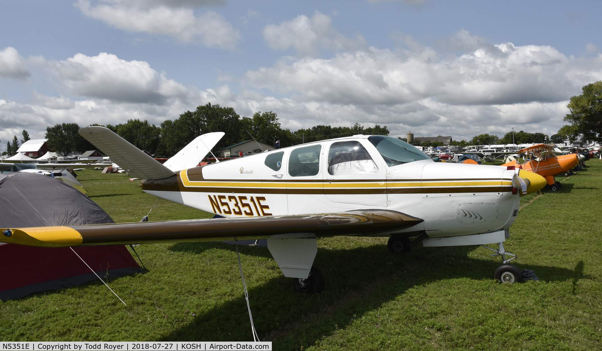 N5351E, 1959 Beech K35 Bonanza C/N D-5832, Airventure 2018