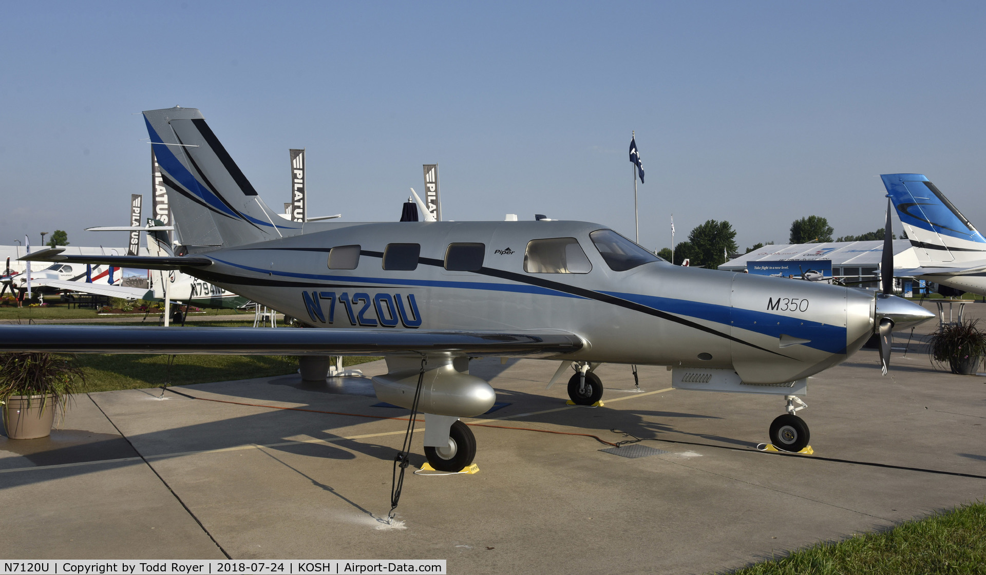 N7120U, 2018 Piper PA-46-350P Malibu Mirage C/N 4636725, Airventure 2018