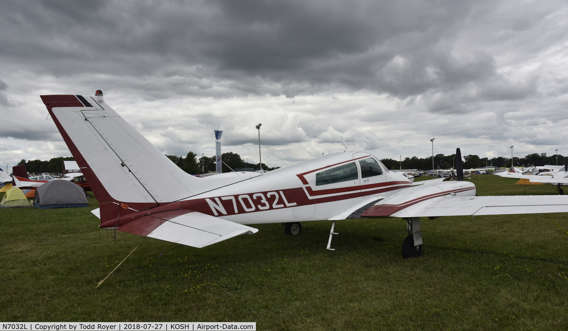 N7032L, 1966 Cessna 310K C/N 310K0132, Airventure 2018